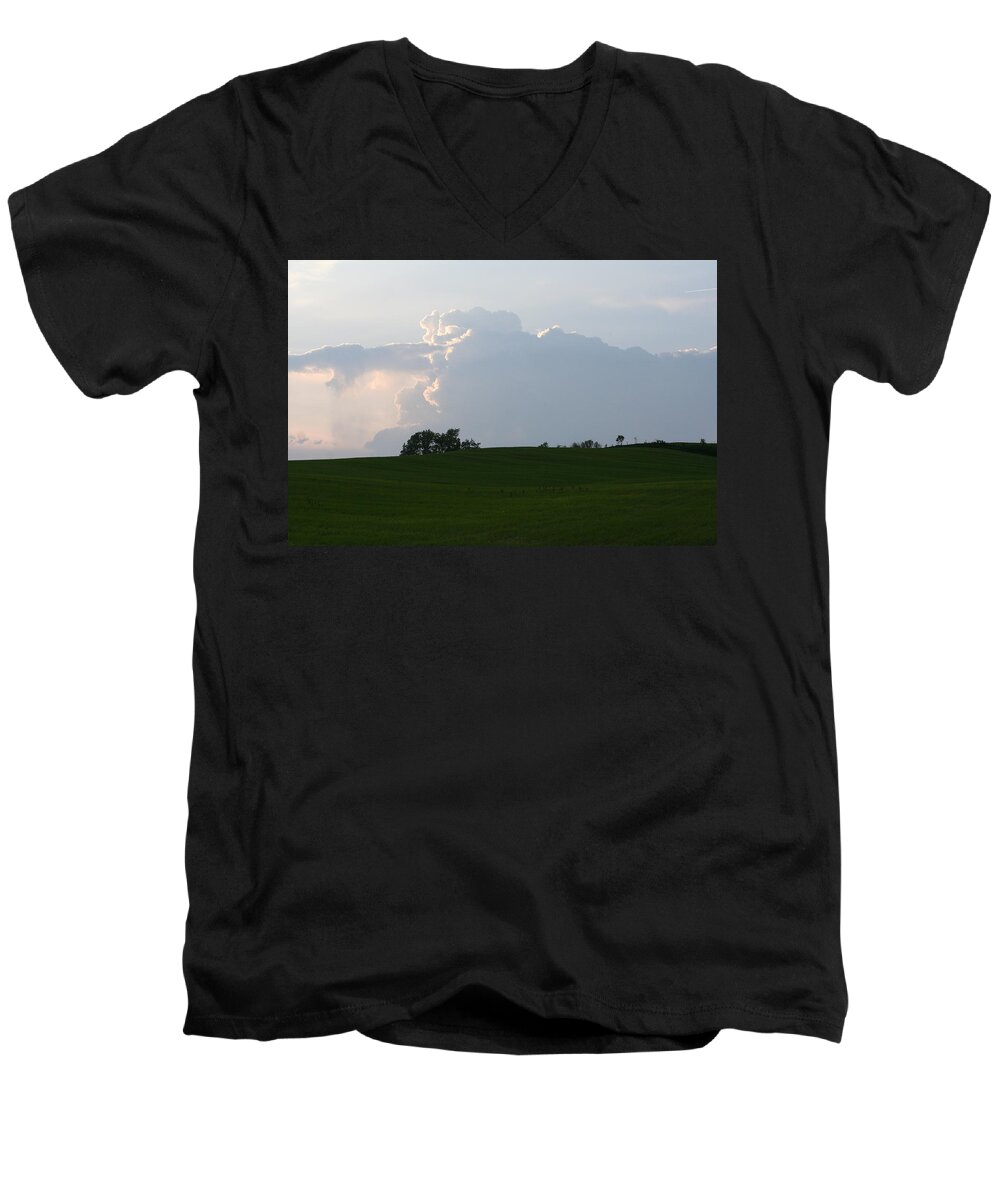  Men's V-Neck T-Shirt featuring the photograph Beauty in the Sky by Aggy Duveen