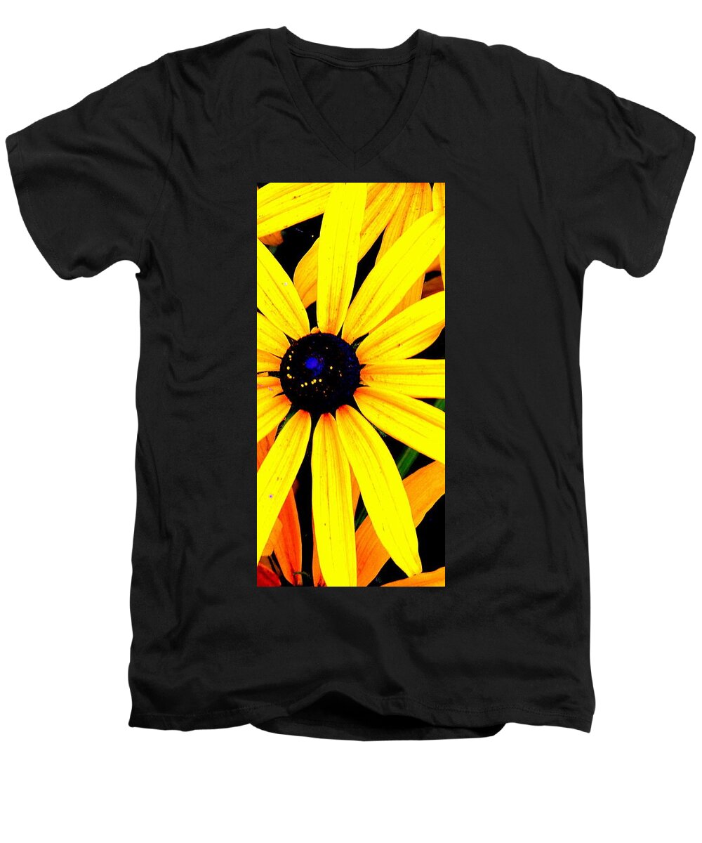 Daisys Men's V-Neck T-Shirt featuring the photograph Center of Attention by Antonia Citrino
