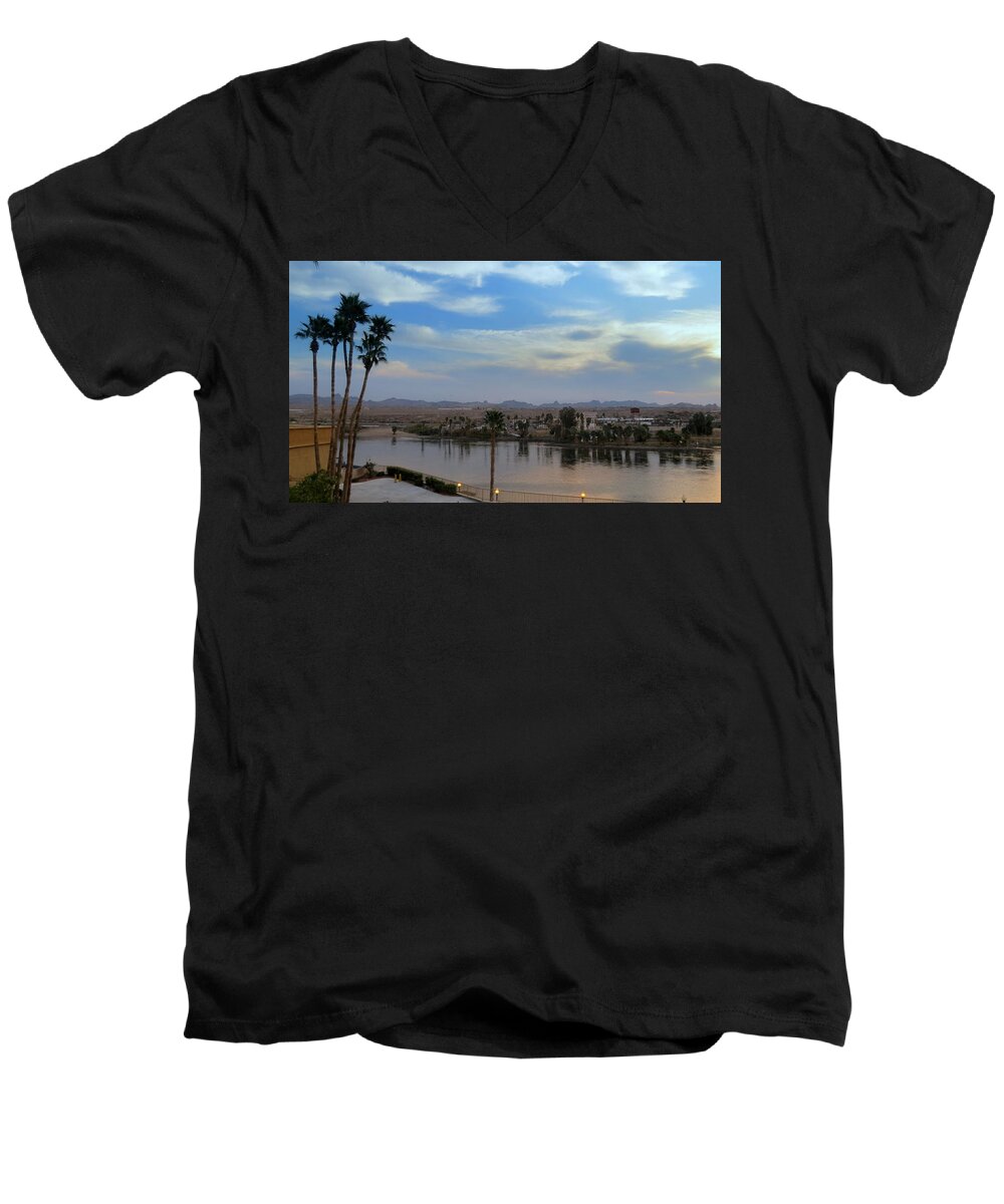 Colorado River Men's V-Neck T-Shirt featuring the photograph Colorado River View by Kay Novy