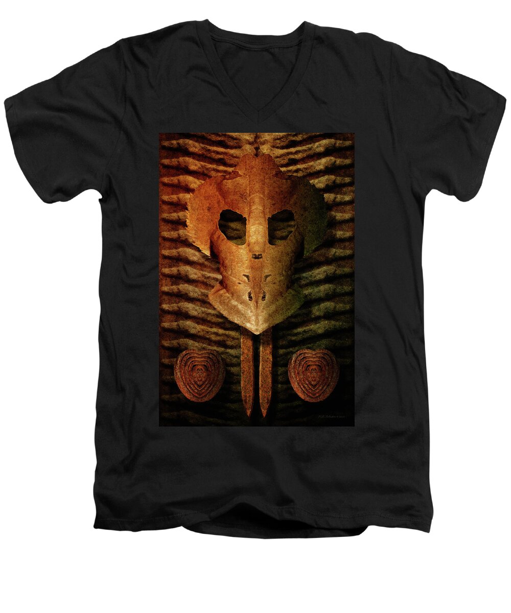 Corrosion Men's V-Neck T-Shirt featuring the digital art Corrosion of Intent by WB Johnston