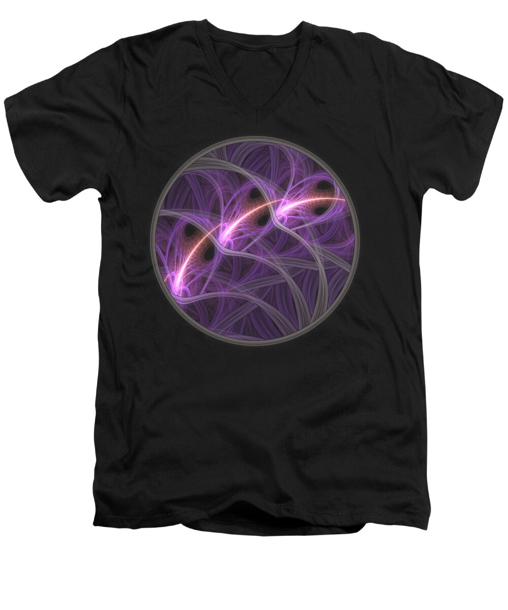 Dream Men's V-Neck T-Shirt featuring the digital art Dreamstate by Lyle Hatch