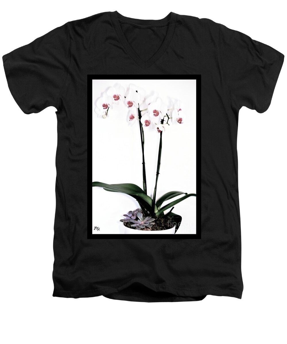 Photo Men's V-Neck T-Shirt featuring the photograph Favorite Gift of Orchids by Marsha Heiken