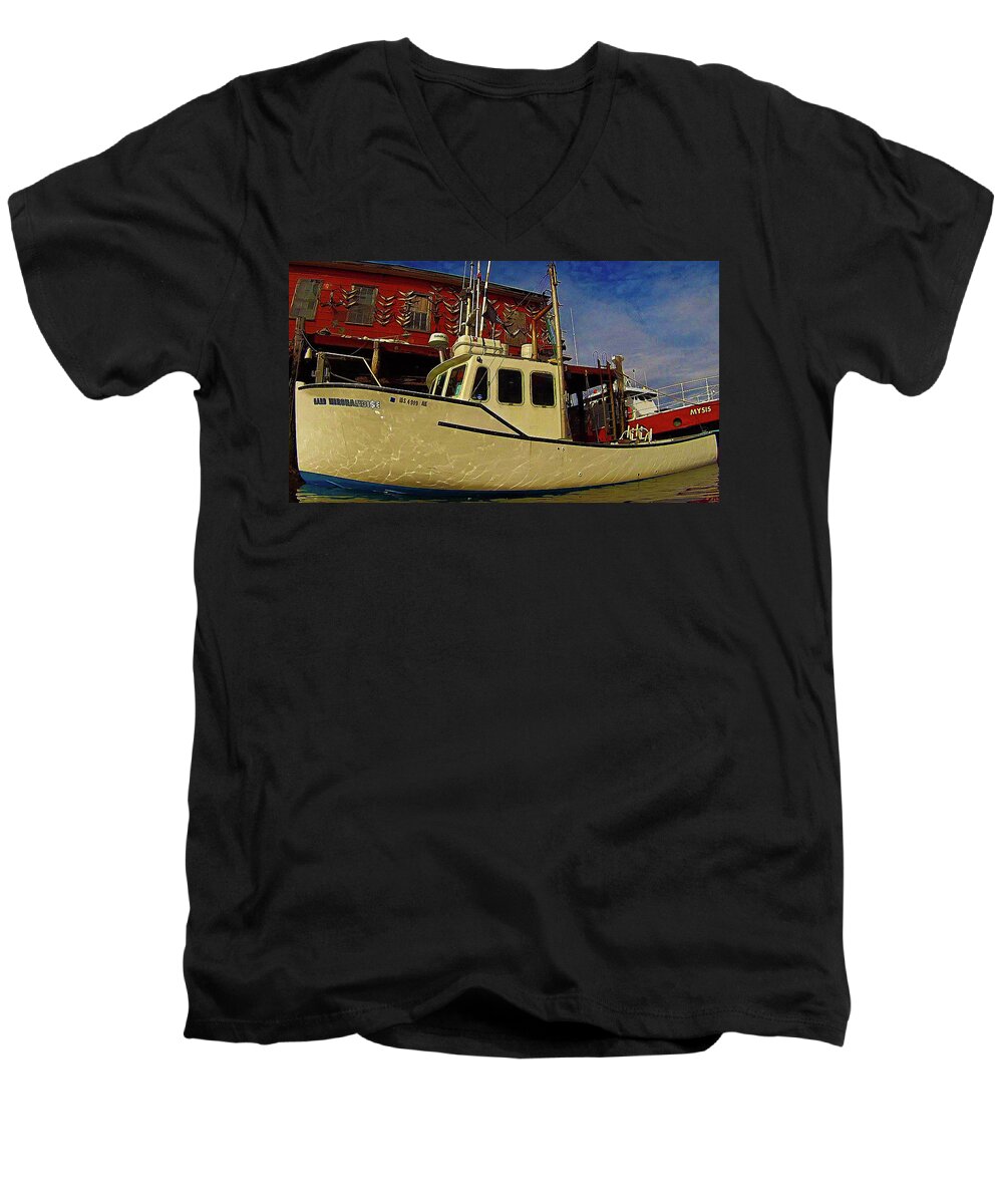 Hard Merchandise ..Wicked Tuna Adult V-Neck by David Vincent