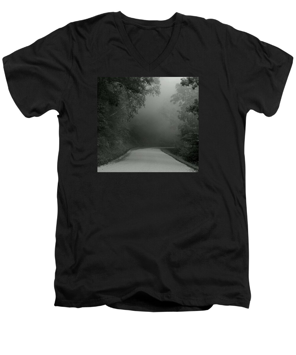 Mist Men's V-Neck T-Shirt featuring the photograph I Answered the Call by Wild Thing