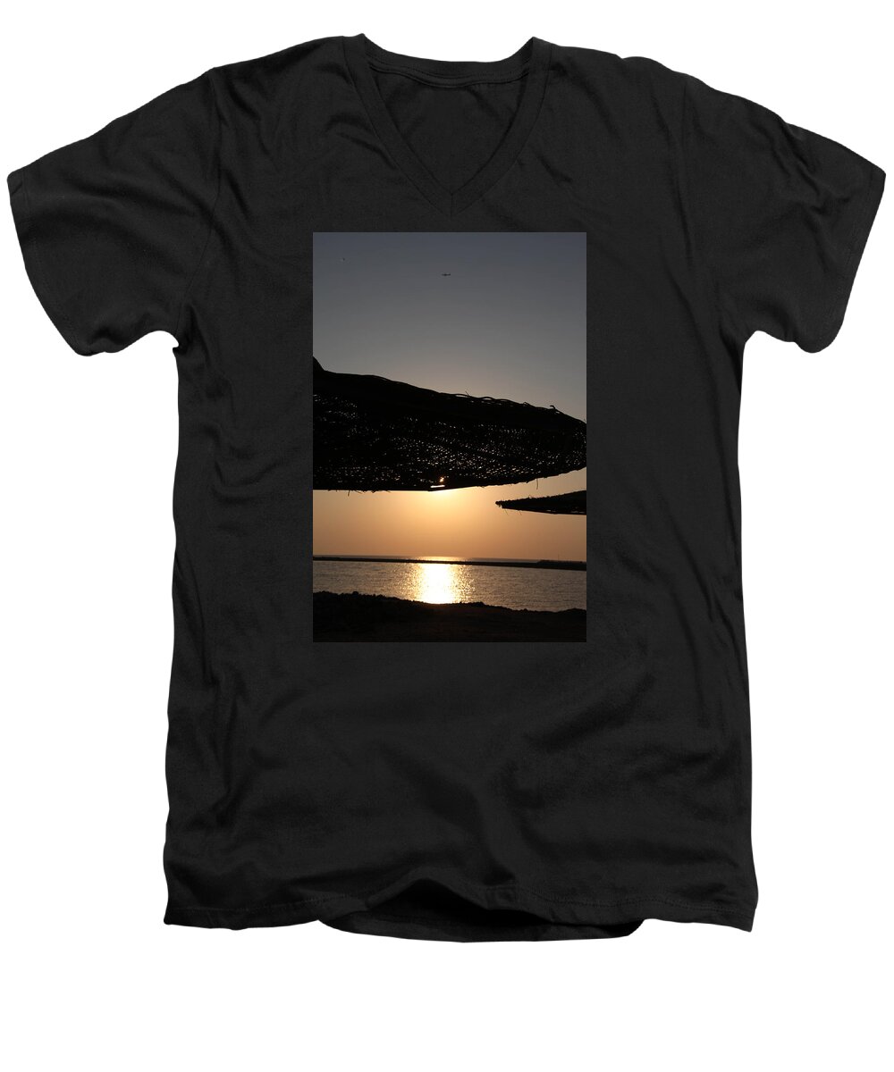 Al-ahyaa Men's V-Neck T-Shirt featuring the photograph I'll miss you by Jez C Self