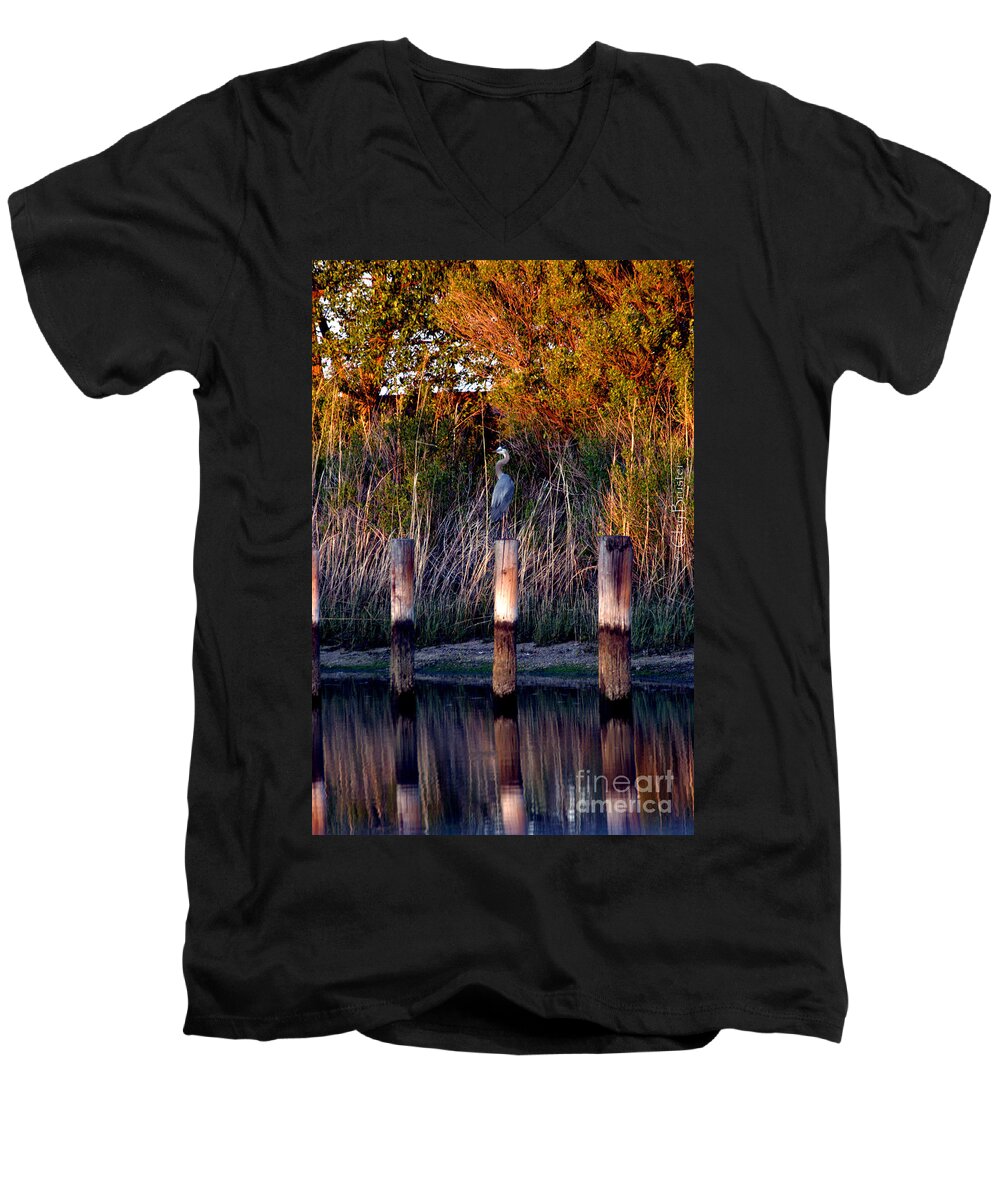 Clay Men's V-Neck T-Shirt featuring the photograph Illusion by Clayton Bruster