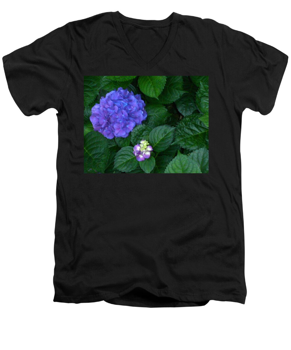 Flowers Men's V-Neck T-Shirt featuring the photograph Mama and Baby by Anne Cameron Cutri