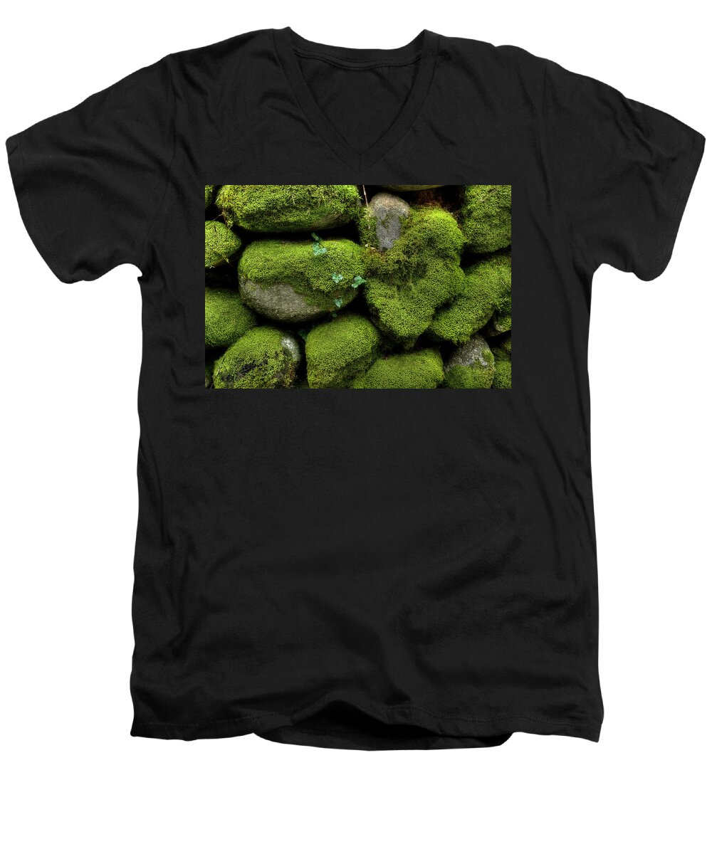 Moss Men's V-Neck T-Shirt featuring the photograph Moss And Ivy by Mike Eingle