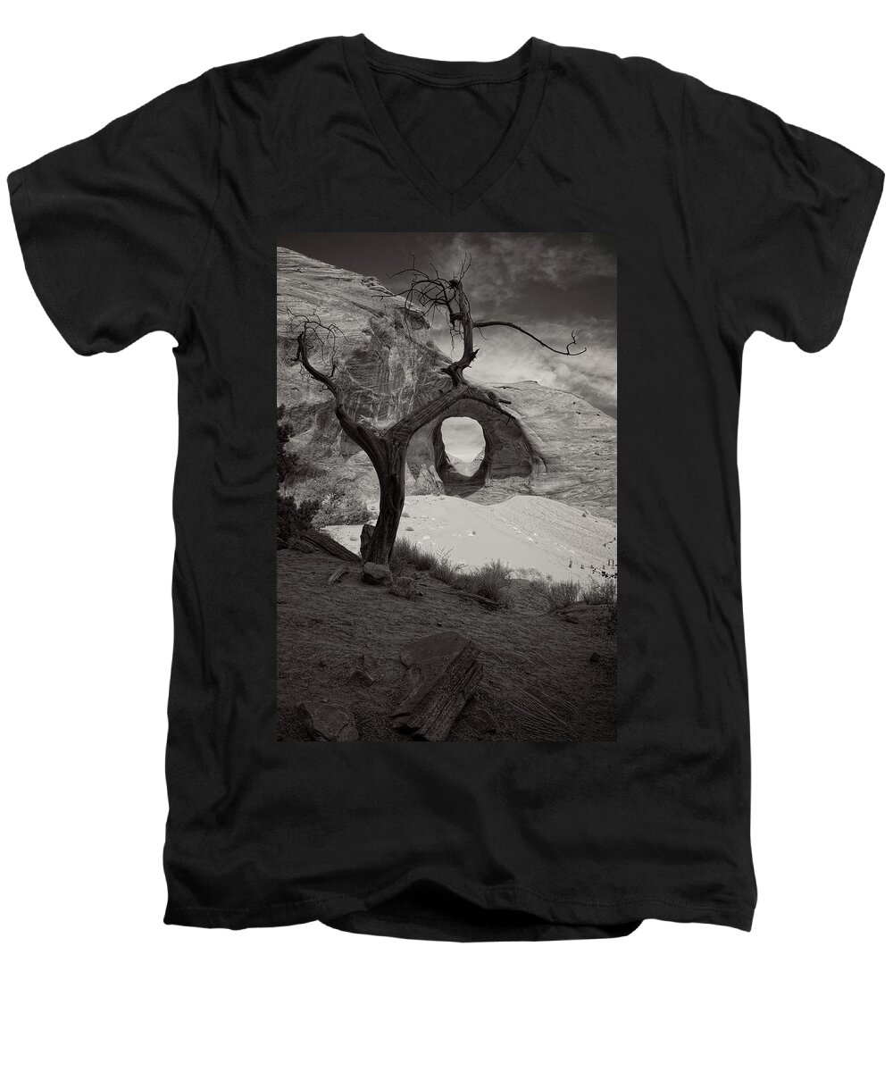 Tree Men's V-Neck T-Shirt featuring the photograph Nearer To Thee by Lucinda Walter