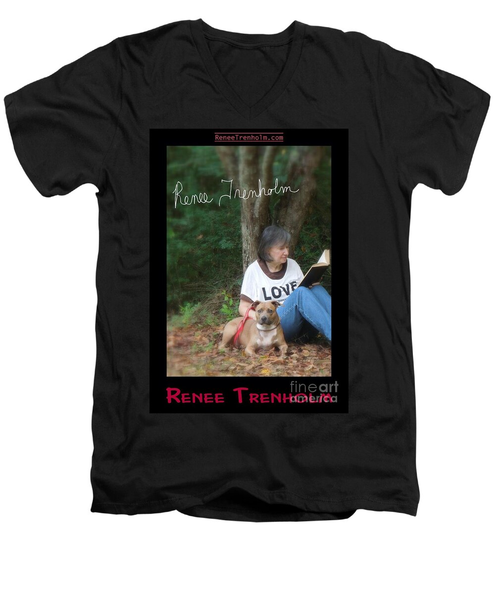 Autographed Men's V-Neck T-Shirt featuring the photograph Renee Trenholm . SIGNED by Renee Trenholm