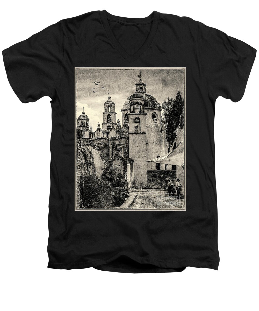 #atotanilco Men's V-Neck T-Shirt featuring the photograph Sanctuary by Barry Weiss