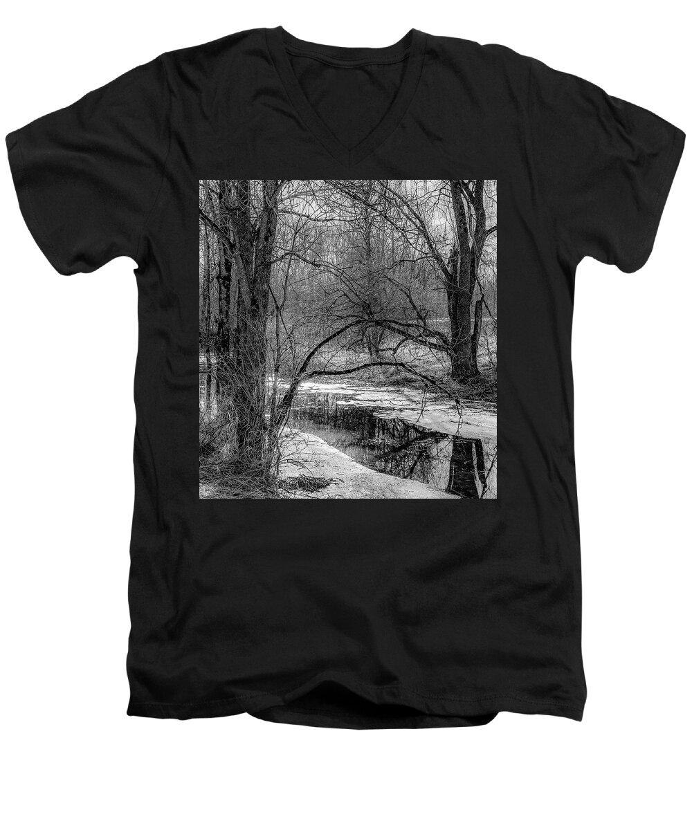  Men's V-Neck T-Shirt featuring the photograph Set on defrost by Kendall McKernon