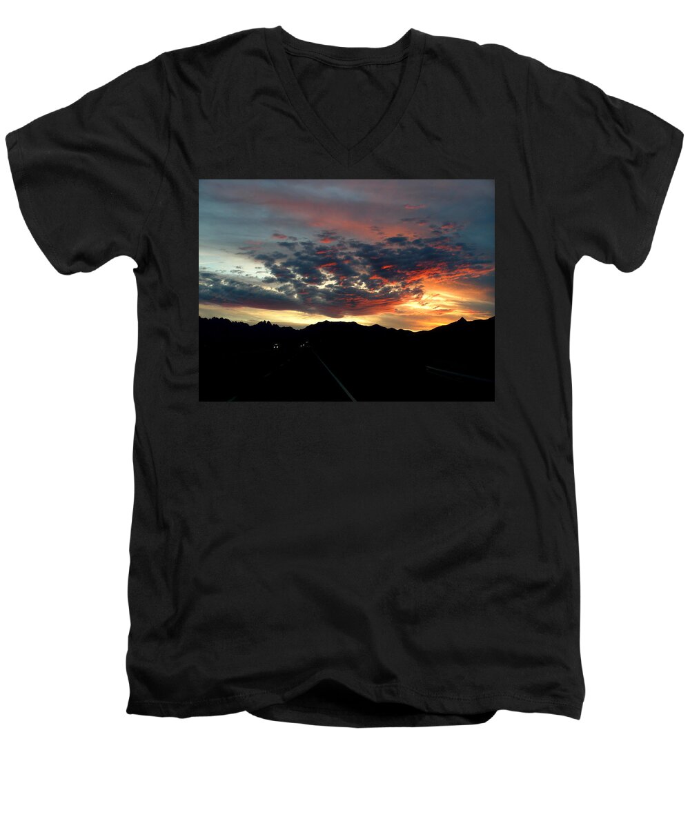 Sky Men's V-Neck T-Shirt featuring the photograph Spectacular Sky by Christopher Brown