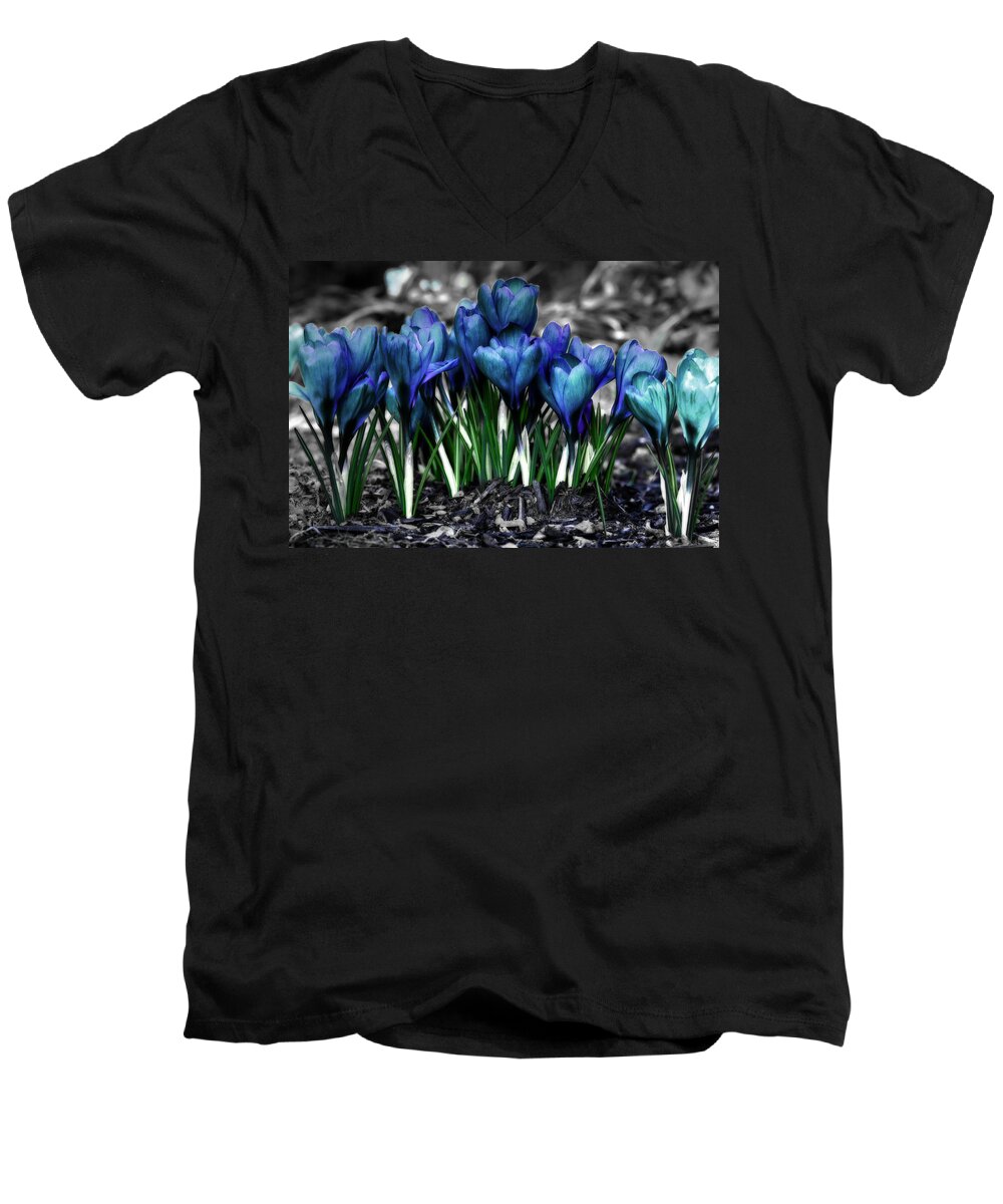 Spring Men's V-Neck T-Shirt featuring the photograph Spring Rebirth by Shelley Neff