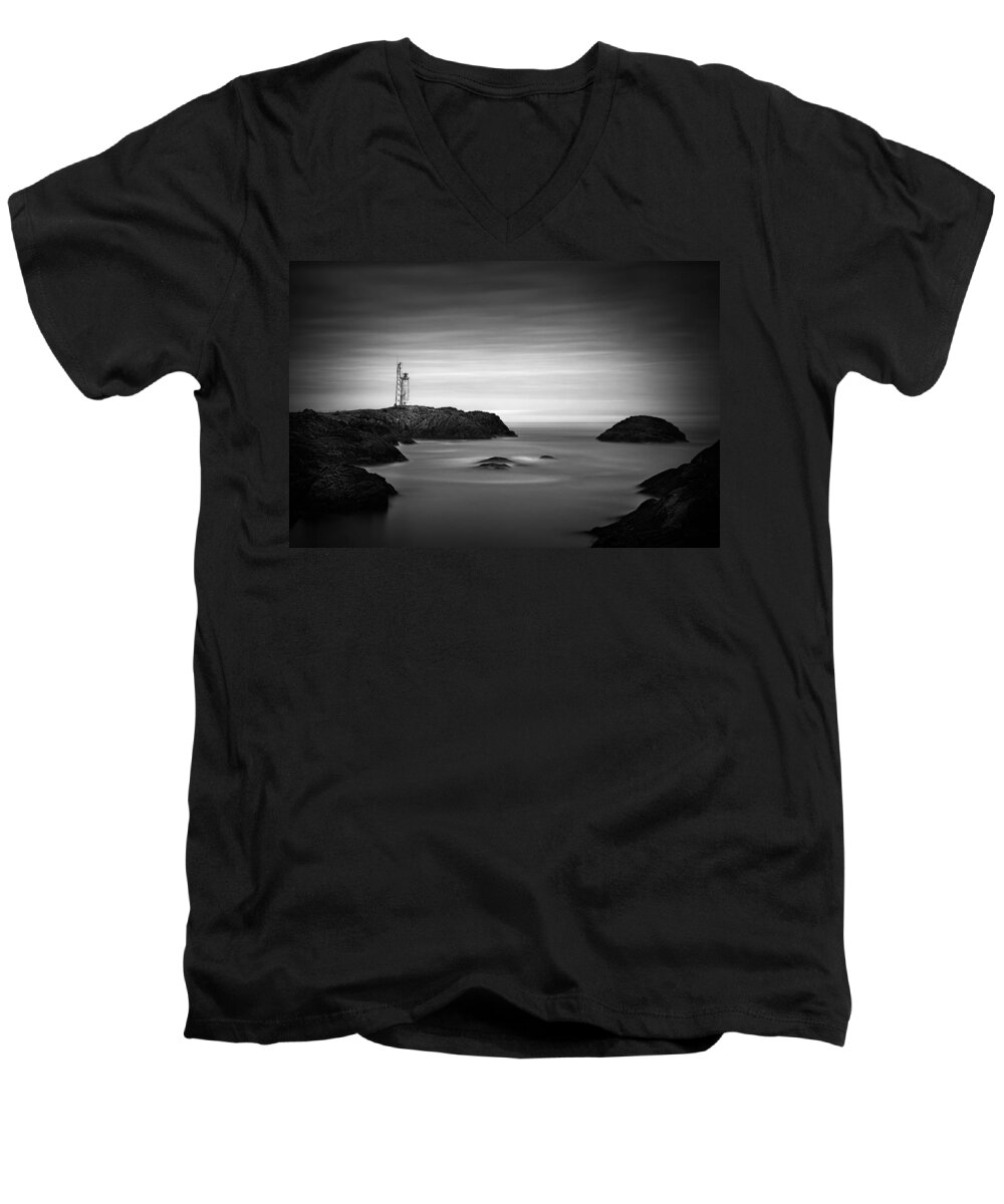 Stokksnes Men's V-Neck T-Shirt featuring the photograph Stokksnes Lighthouse by Ian Good