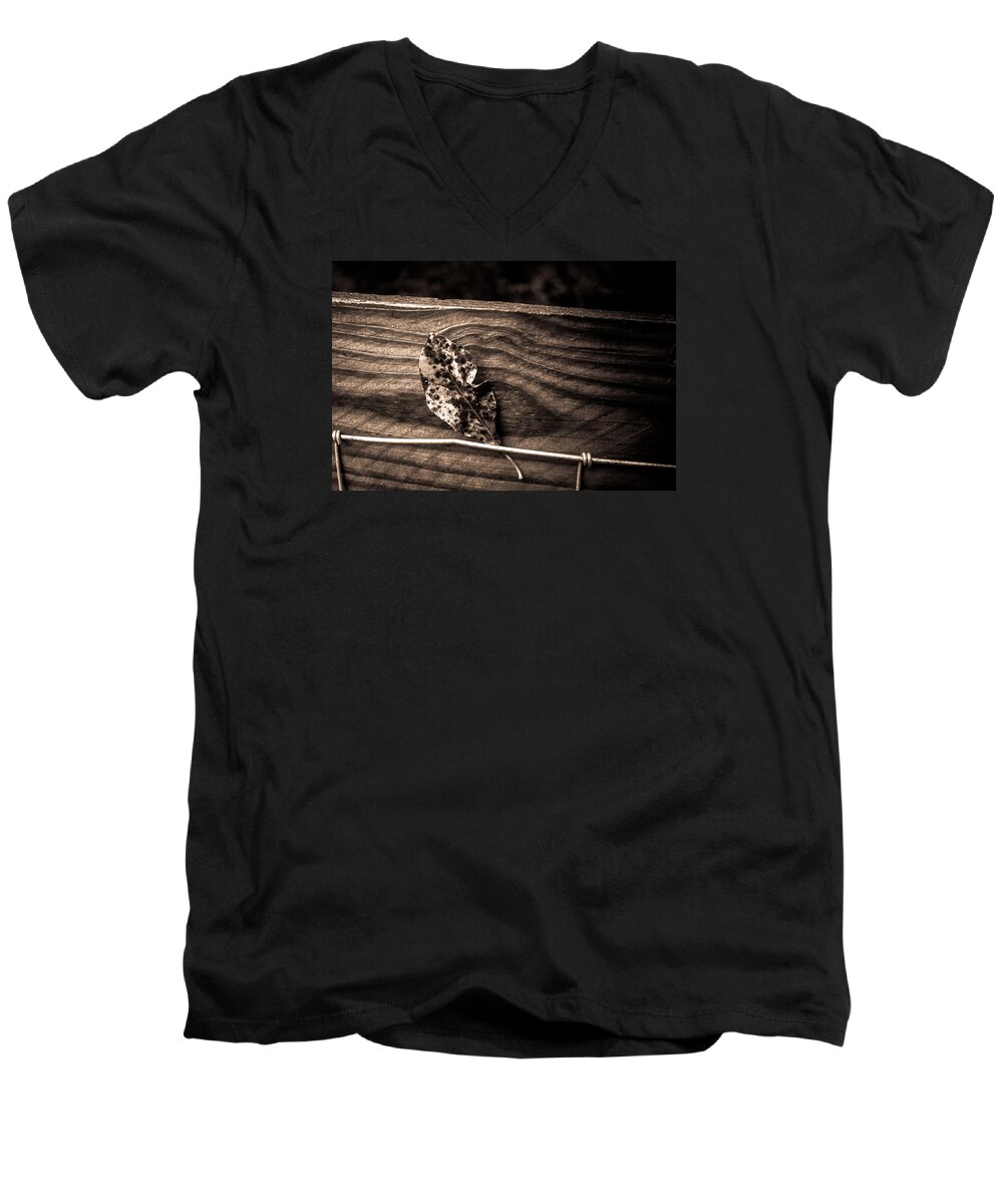 Fall Men's V-Neck T-Shirt featuring the photograph Stuck by Carlee Ojeda