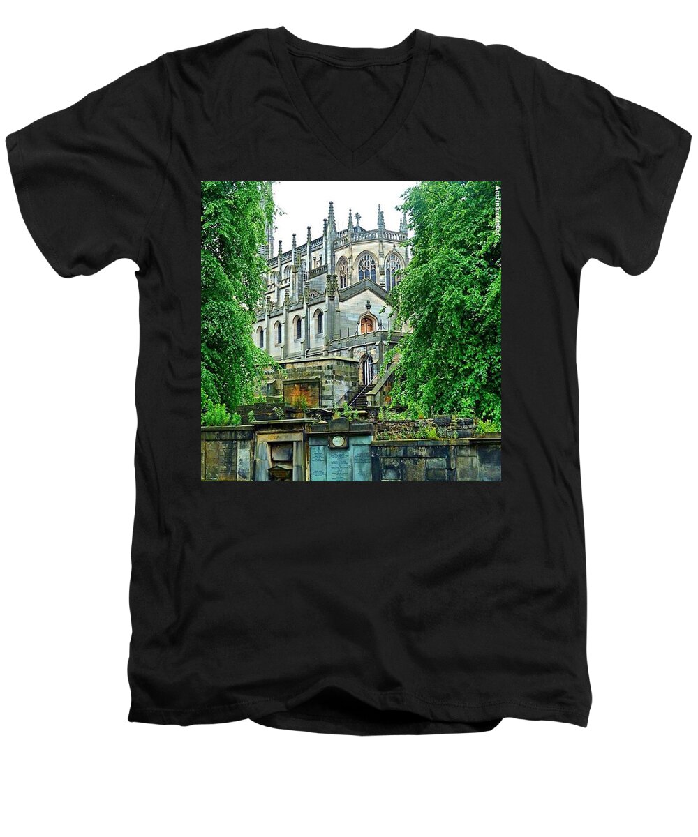 Beautiful Men's V-Neck T-Shirt featuring the photograph #tbt Summer Of 2012 In #beautiful by Austin Tuxedo Cat