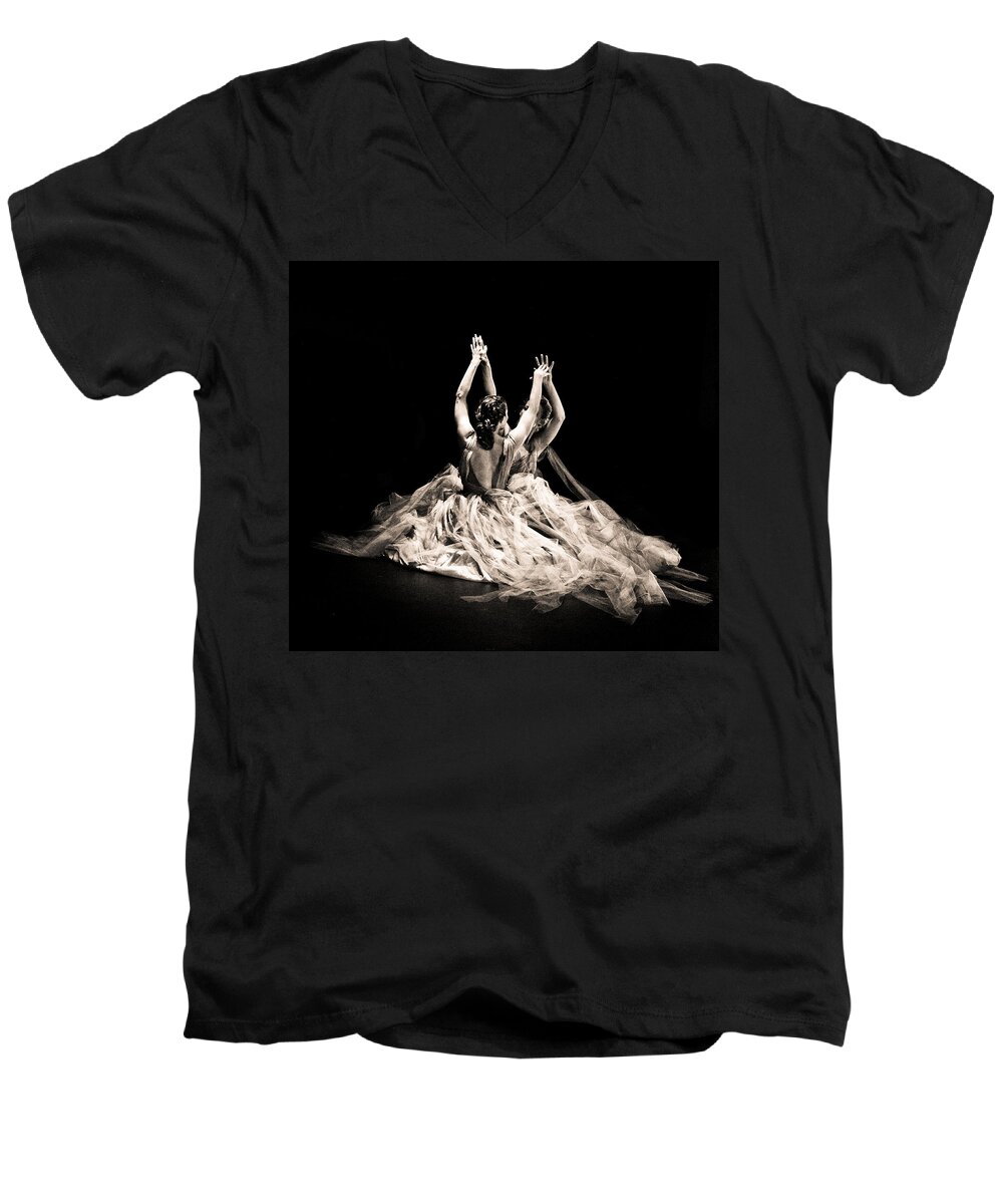 Dance Men's V-Neck T-Shirt featuring the photograph Tender dance by Scott Sawyer