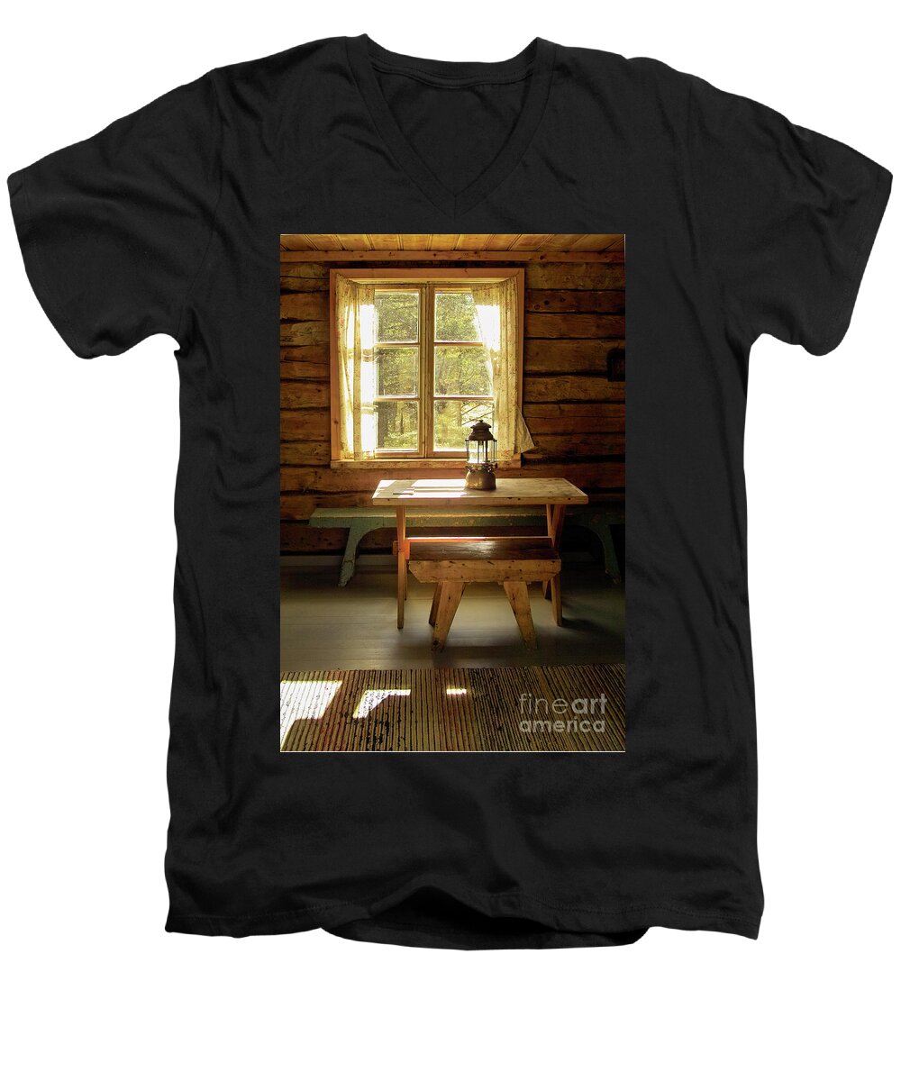 Room Men's V-Neck T-Shirt featuring the photograph The Parlour by Heiko Koehrer-Wagner