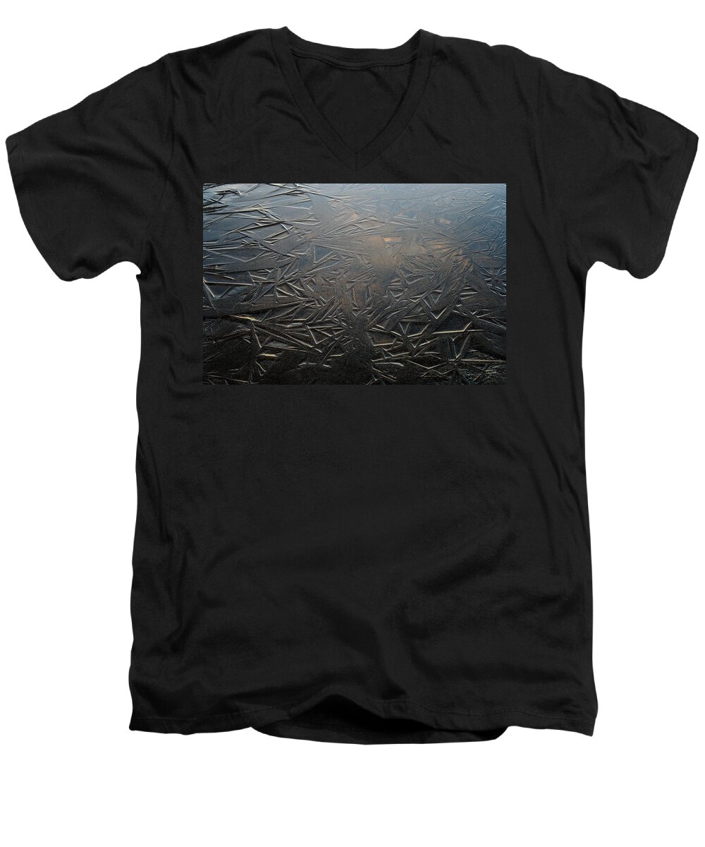 Panorama Men's V-Neck T-Shirt featuring the photograph Thin Dusk  by Doug Gibbons