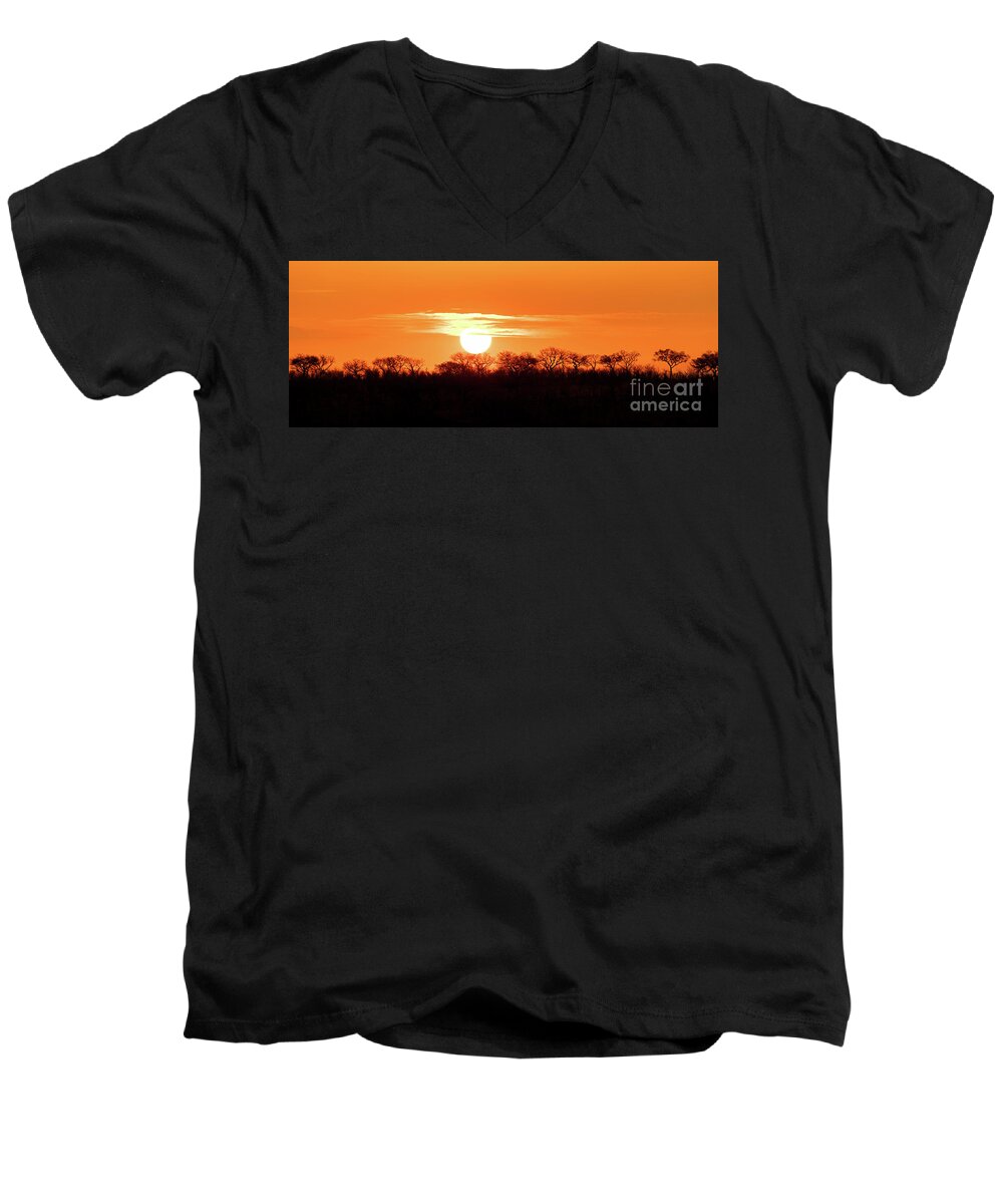 Africa Men's V-Neck T-Shirt featuring the photograph Under African skies by Jane Rix