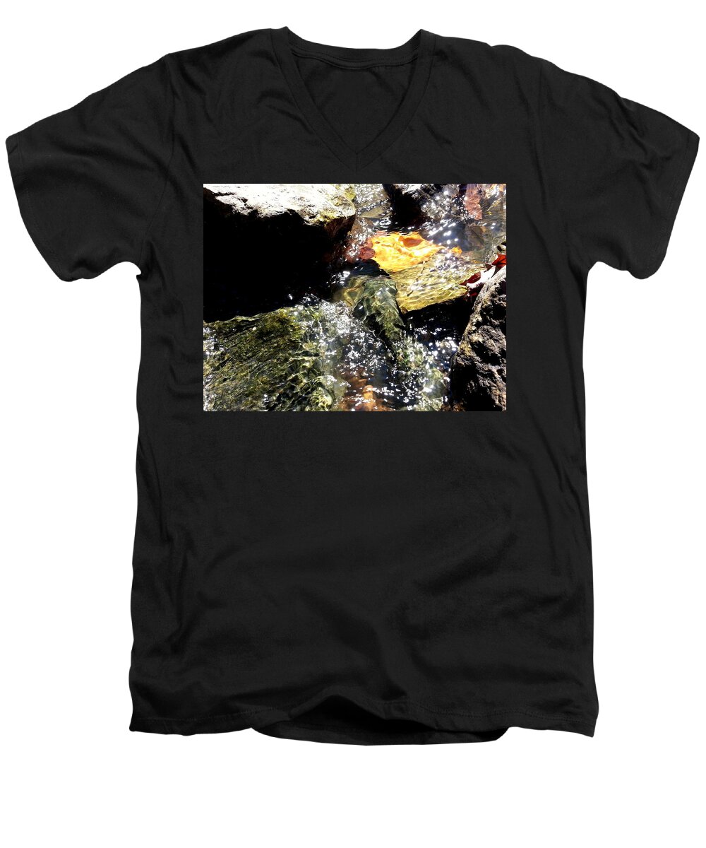 Water Men's V-Neck T-Shirt featuring the photograph Under the Glass of Water by Robert Knight