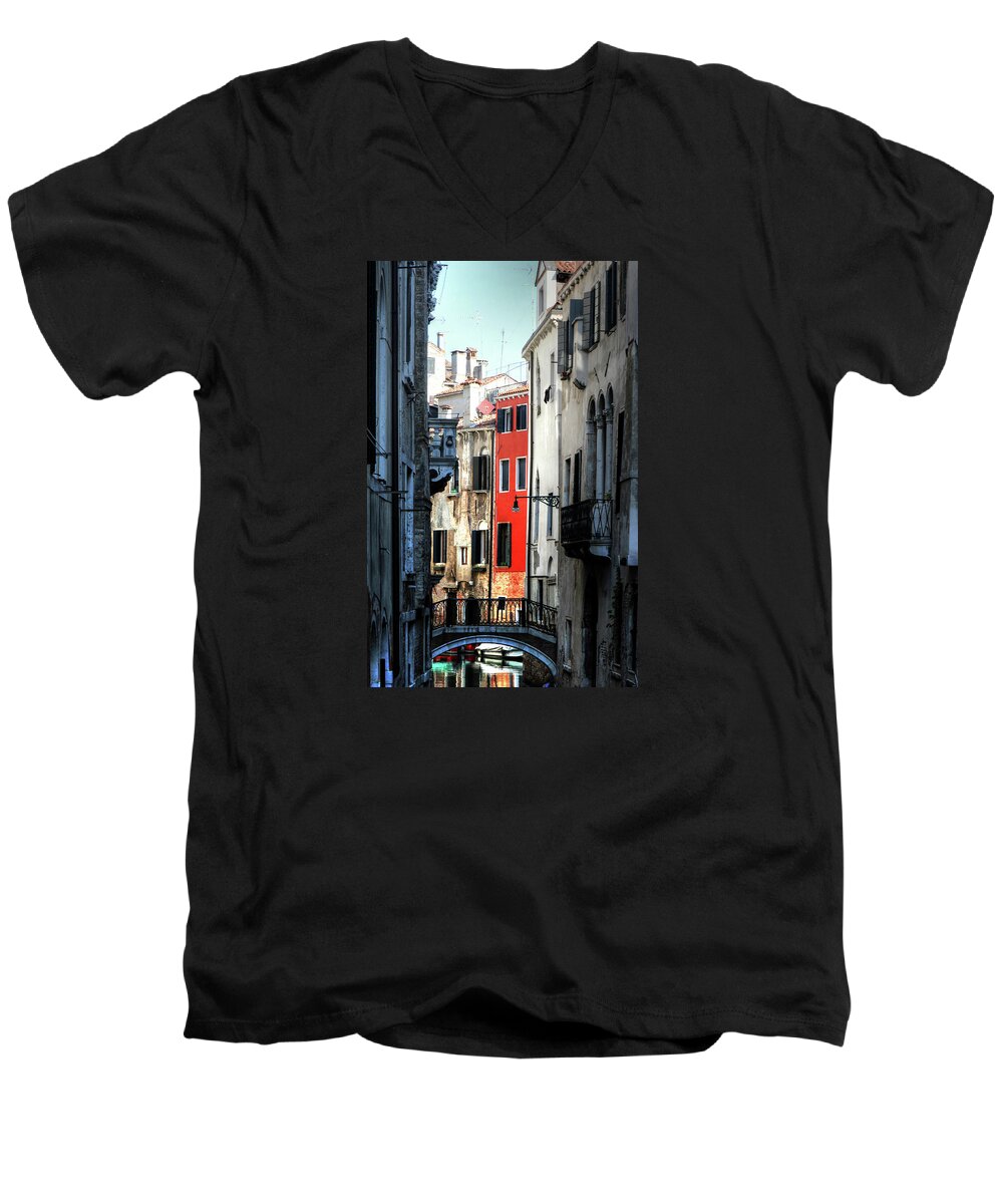 Europe Men's V-Neck T-Shirt featuring the photograph Venice xx by Tom Prendergast