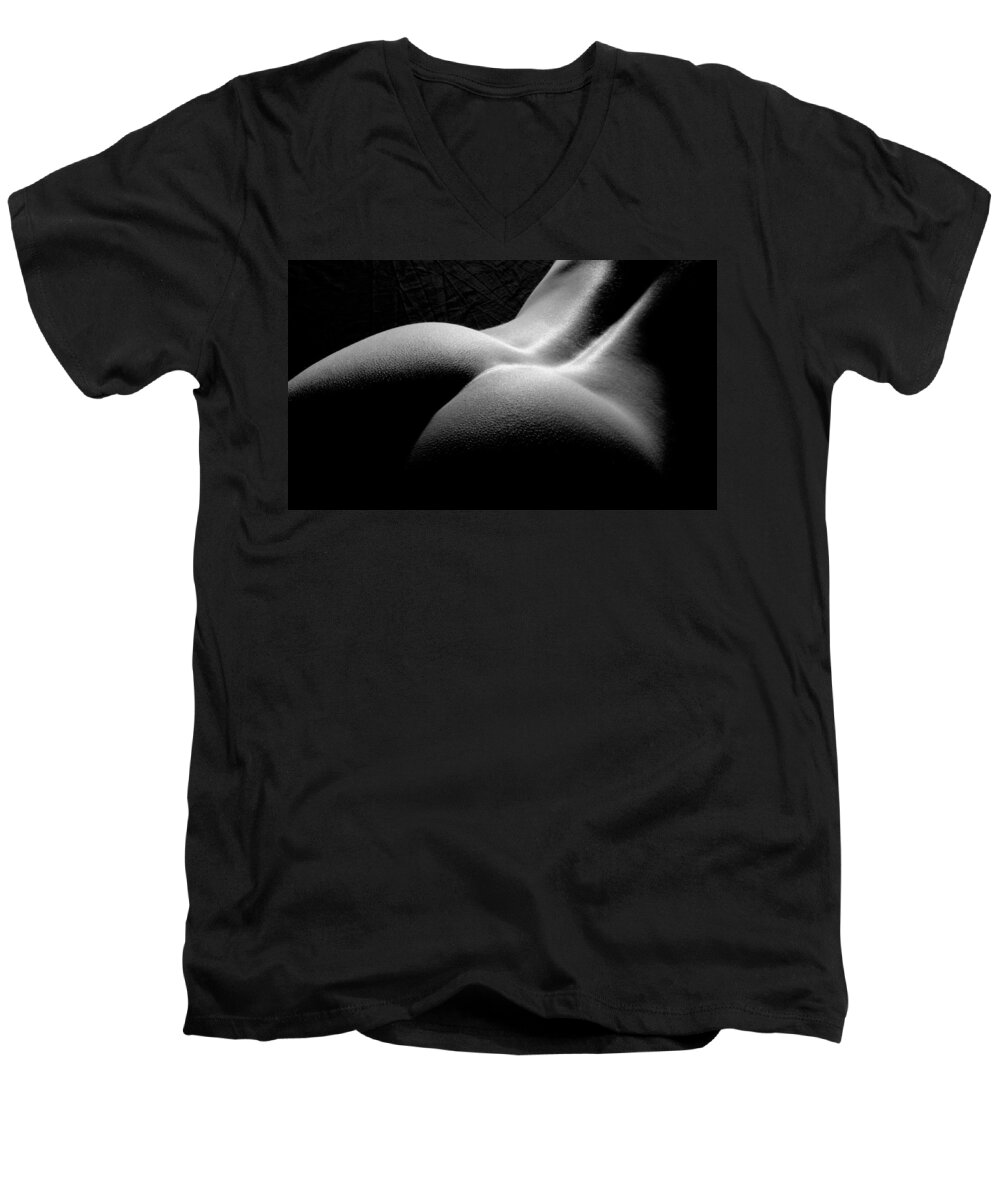 Nude Men's V-Neck T-Shirt featuring the photograph Venus by Joe Kozlowski
