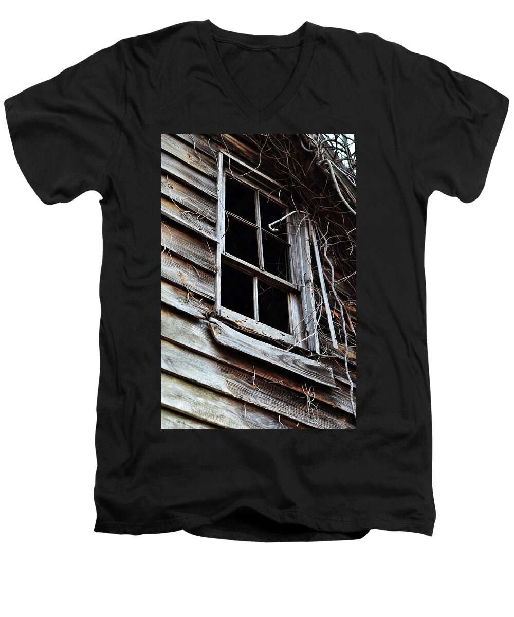 Window Men's V-Neck T-Shirt featuring the photograph Vintage Window by La Dolce Vita