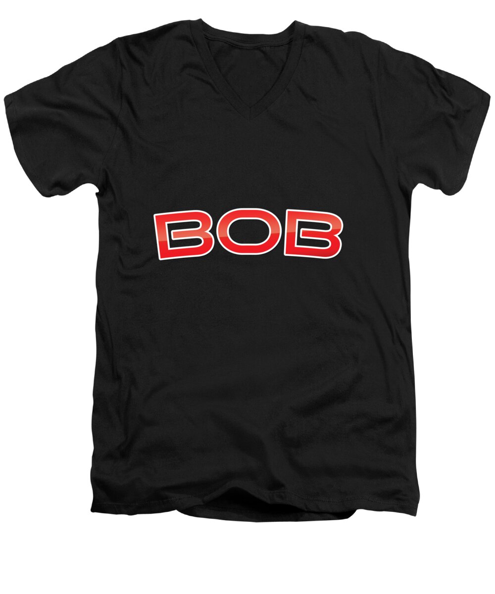 Bob Men's V-Neck T-Shirt featuring the digital art Bob by TintoDesigns