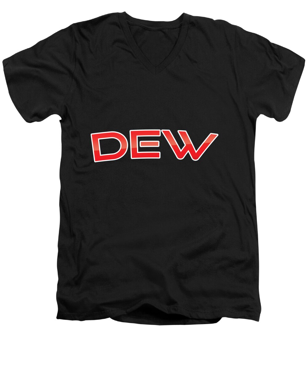 Dew Men's V-Neck T-Shirt featuring the digital art Dew by TintoDesigns