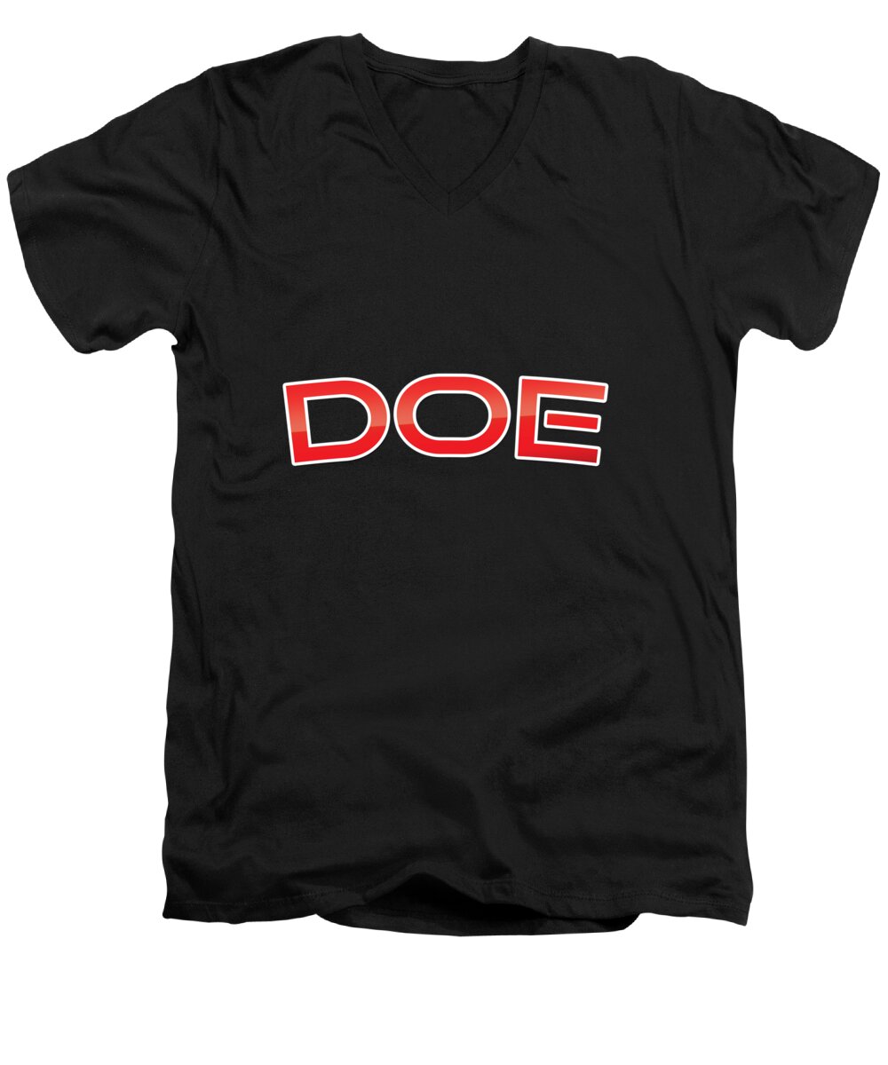 Doe Men's V-Neck T-Shirt featuring the digital art Doe by TintoDesigns