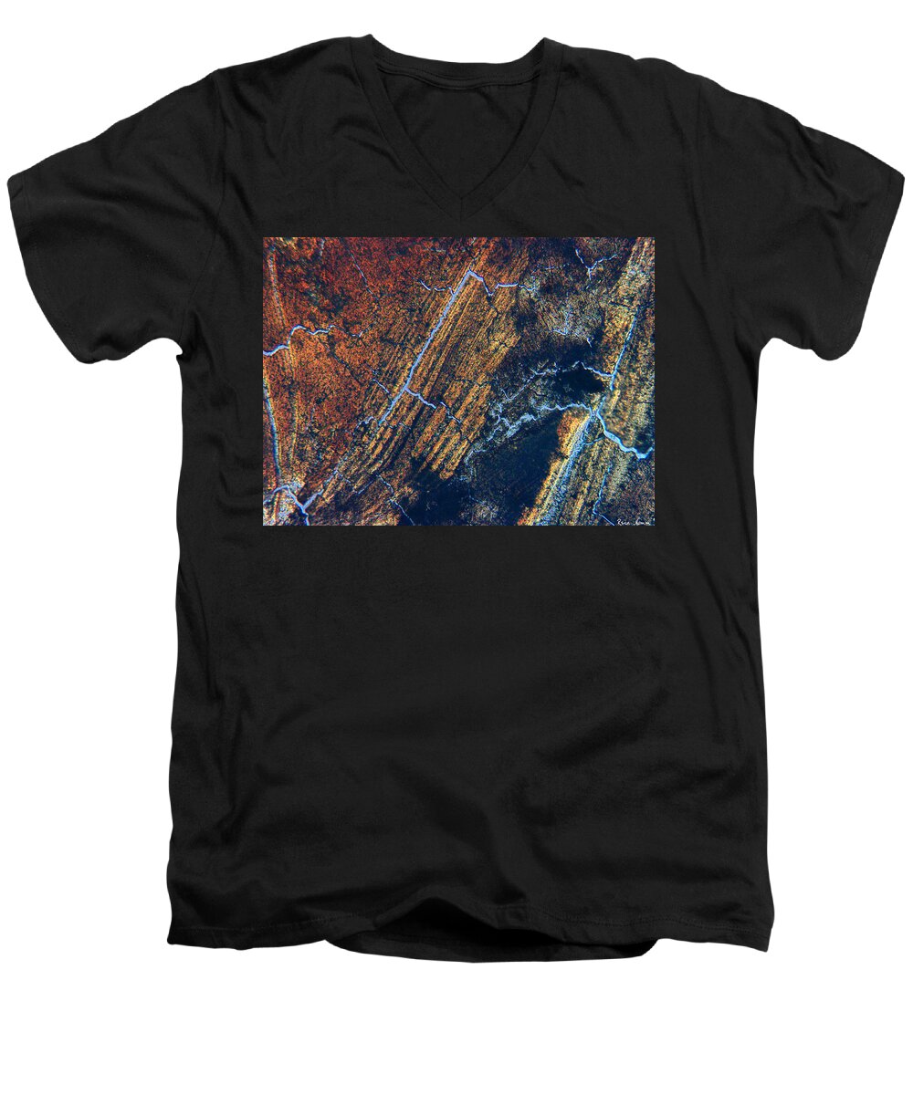  Men's V-Neck T-Shirt featuring the photograph Ingrained by Rein Nomm