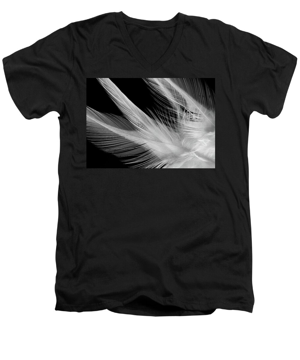 Feathers Men's V-Neck T-Shirt featuring the photograph Lightness by Silvia Marcoschamer