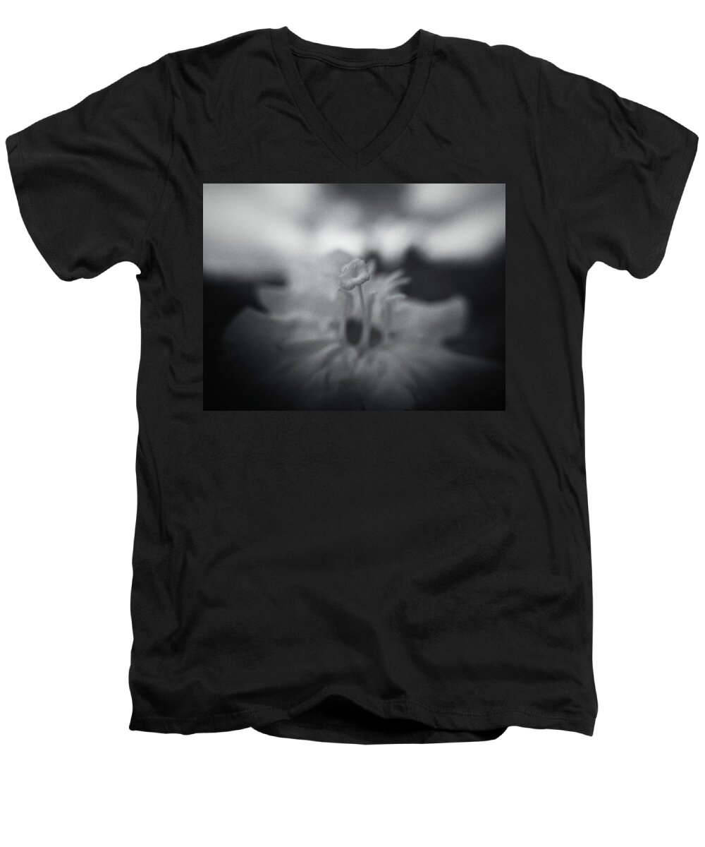 Flower Men's V-Neck T-Shirt featuring the photograph Yellow by Mark Ross