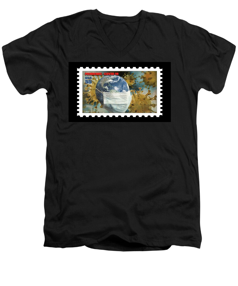 Earth Men's V-Neck T-Shirt featuring the photograph Earth Day by Robert Michaels