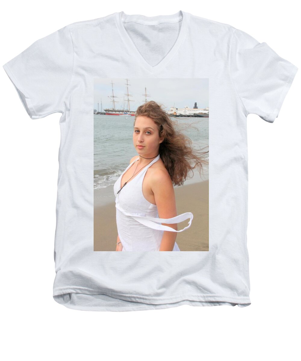 Female Men's V-Neck T-Shirt featuring the photograph Ballad by Nick David