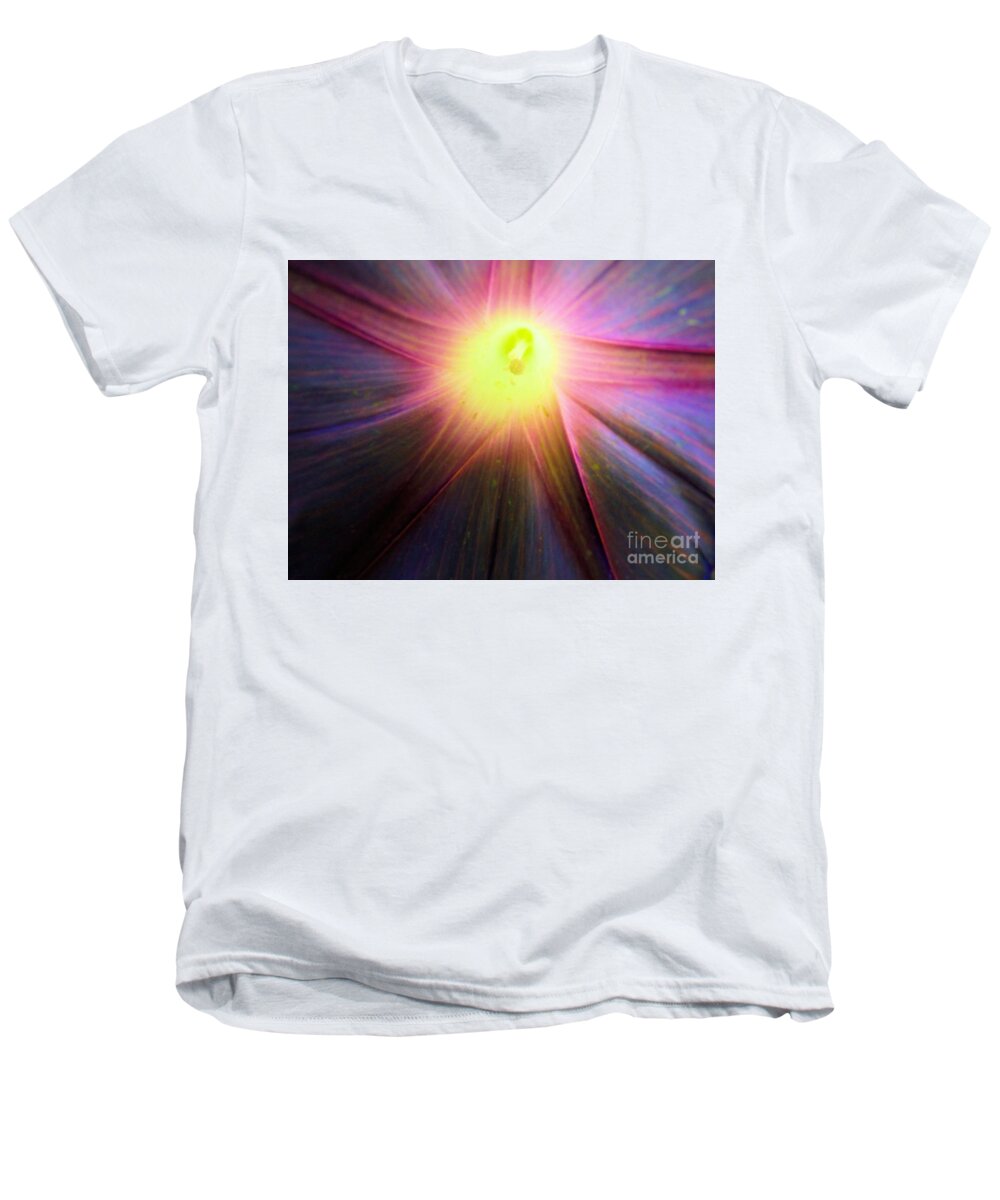 Flower Men's V-Neck T-Shirt featuring the photograph Beauty Lies Within by Robyn King