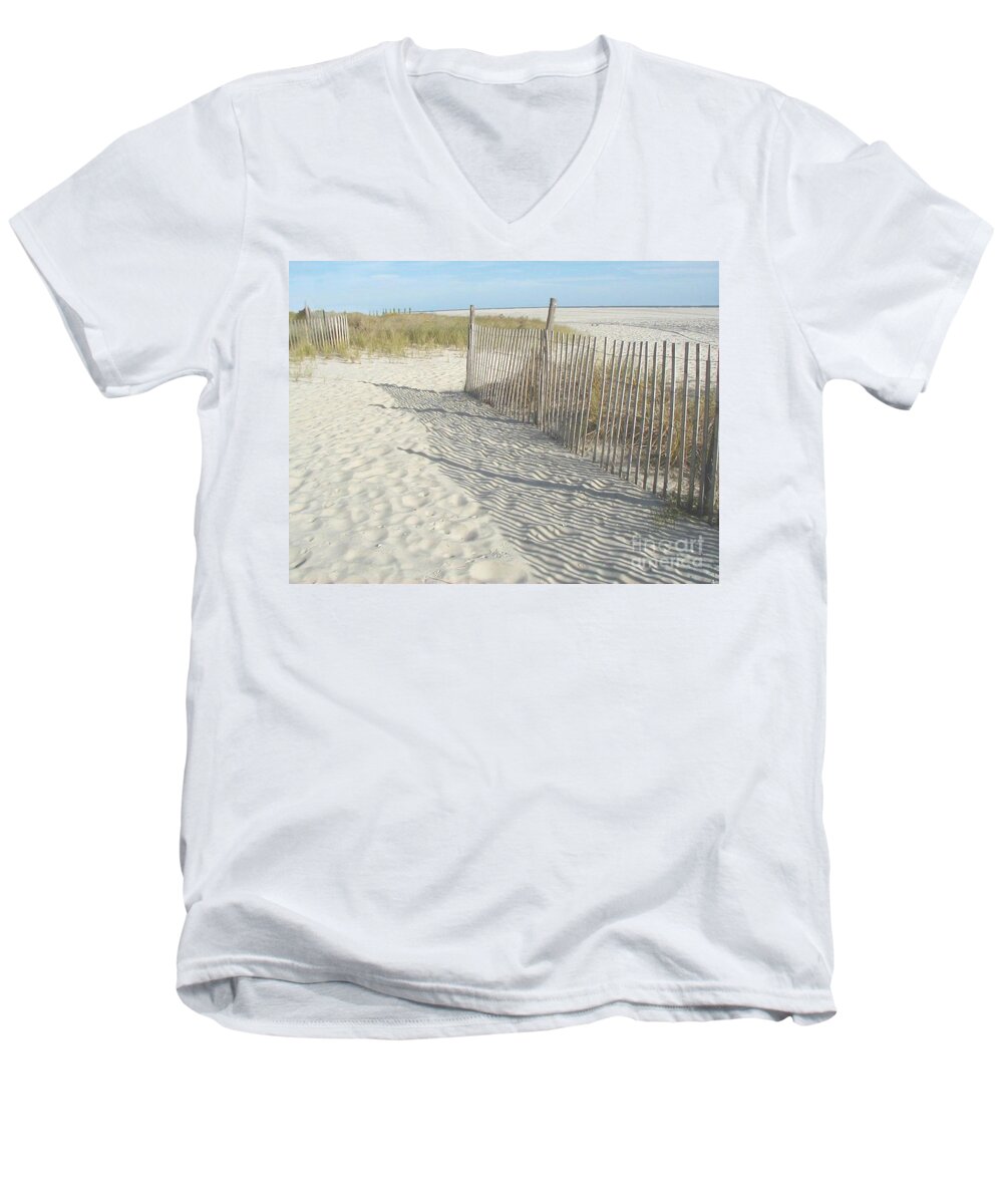 Cape May Men's V-Neck T-Shirt featuring the photograph Cape May by Bev Conover