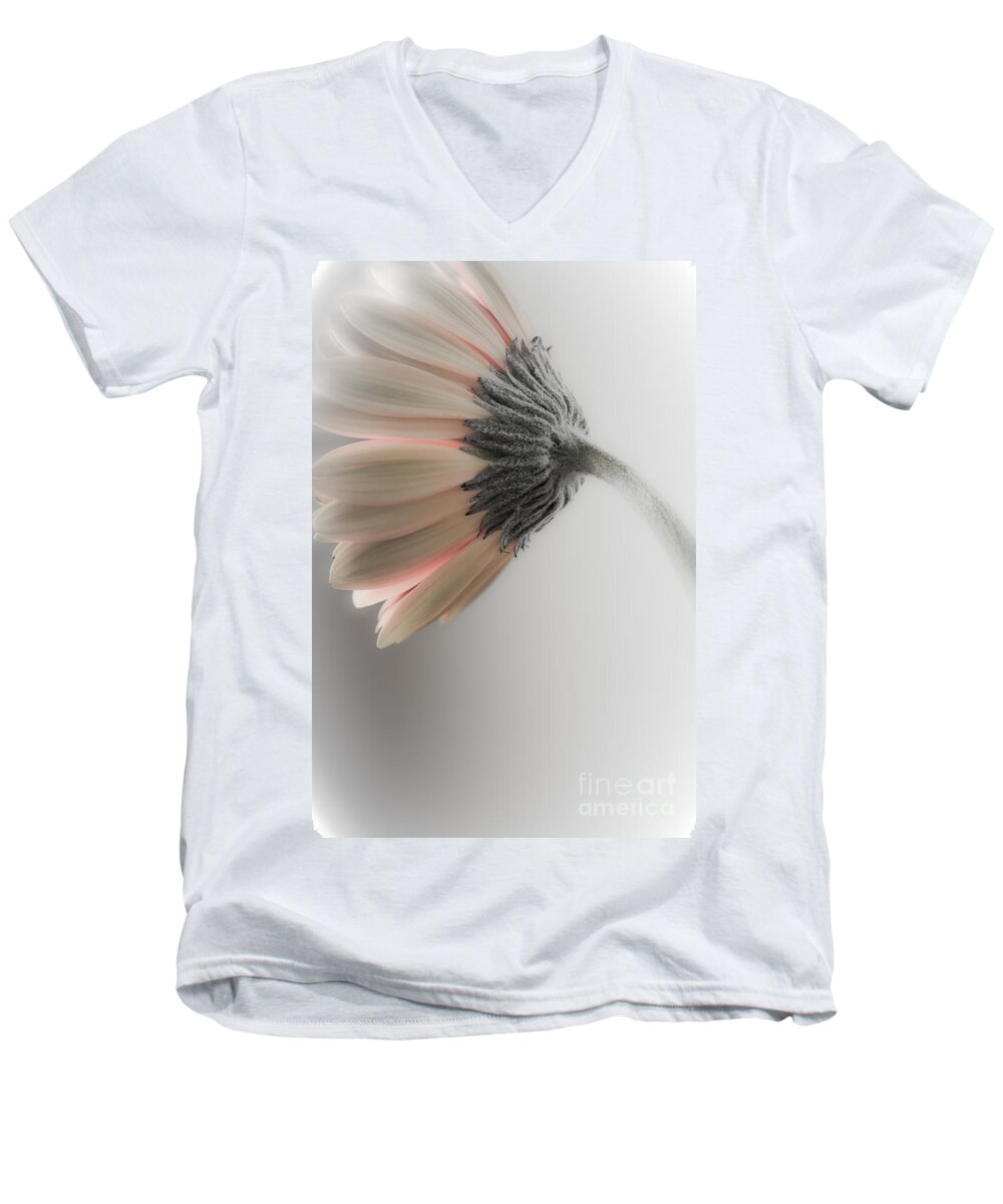 Beautiful Men's V-Neck T-Shirt featuring the photograph Chrysanthemum Petals 1 by Jo Ann Tomaselli