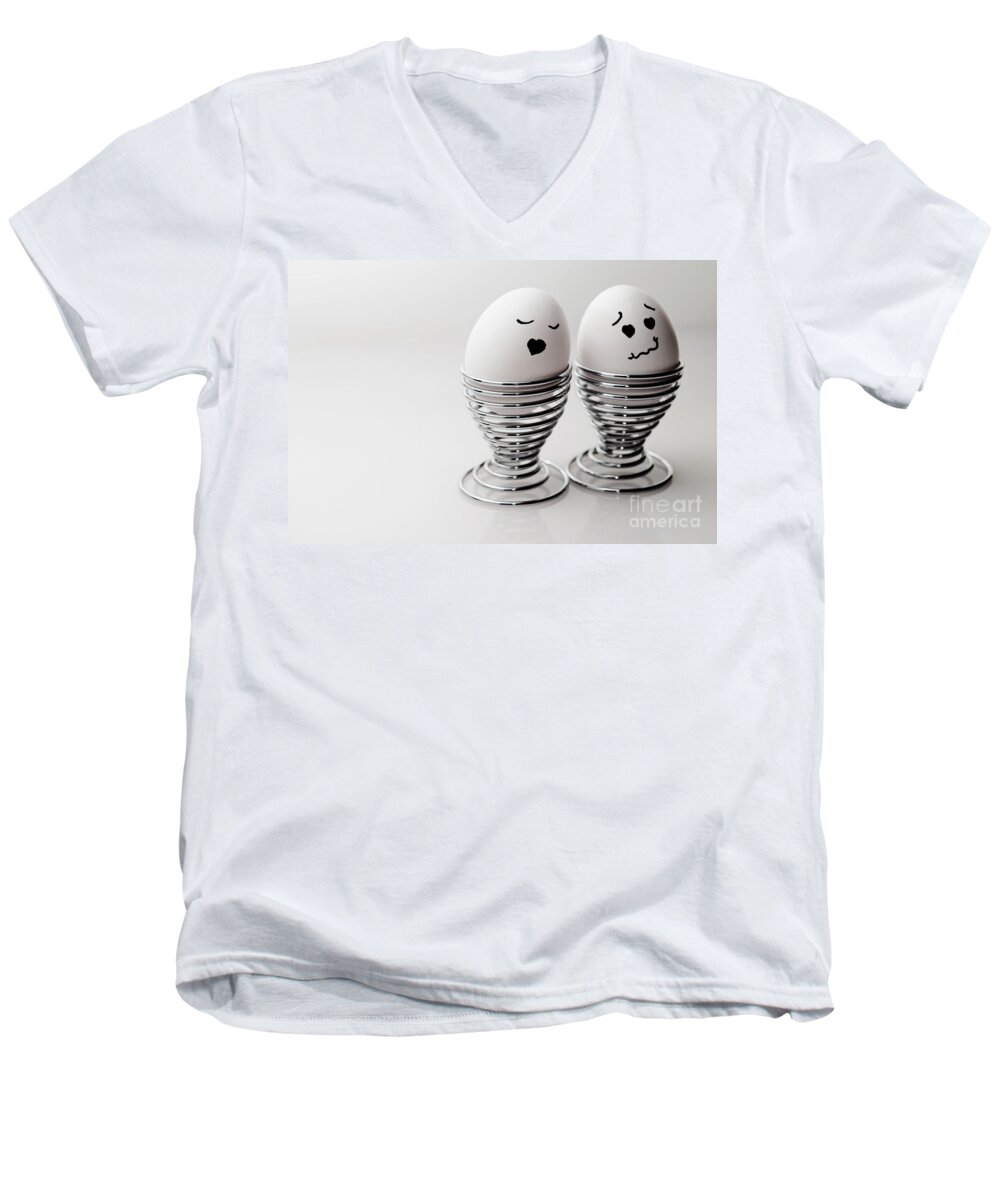 Eggs Men's V-Neck T-Shirt featuring the photograph Crush by Sabine Jacobs