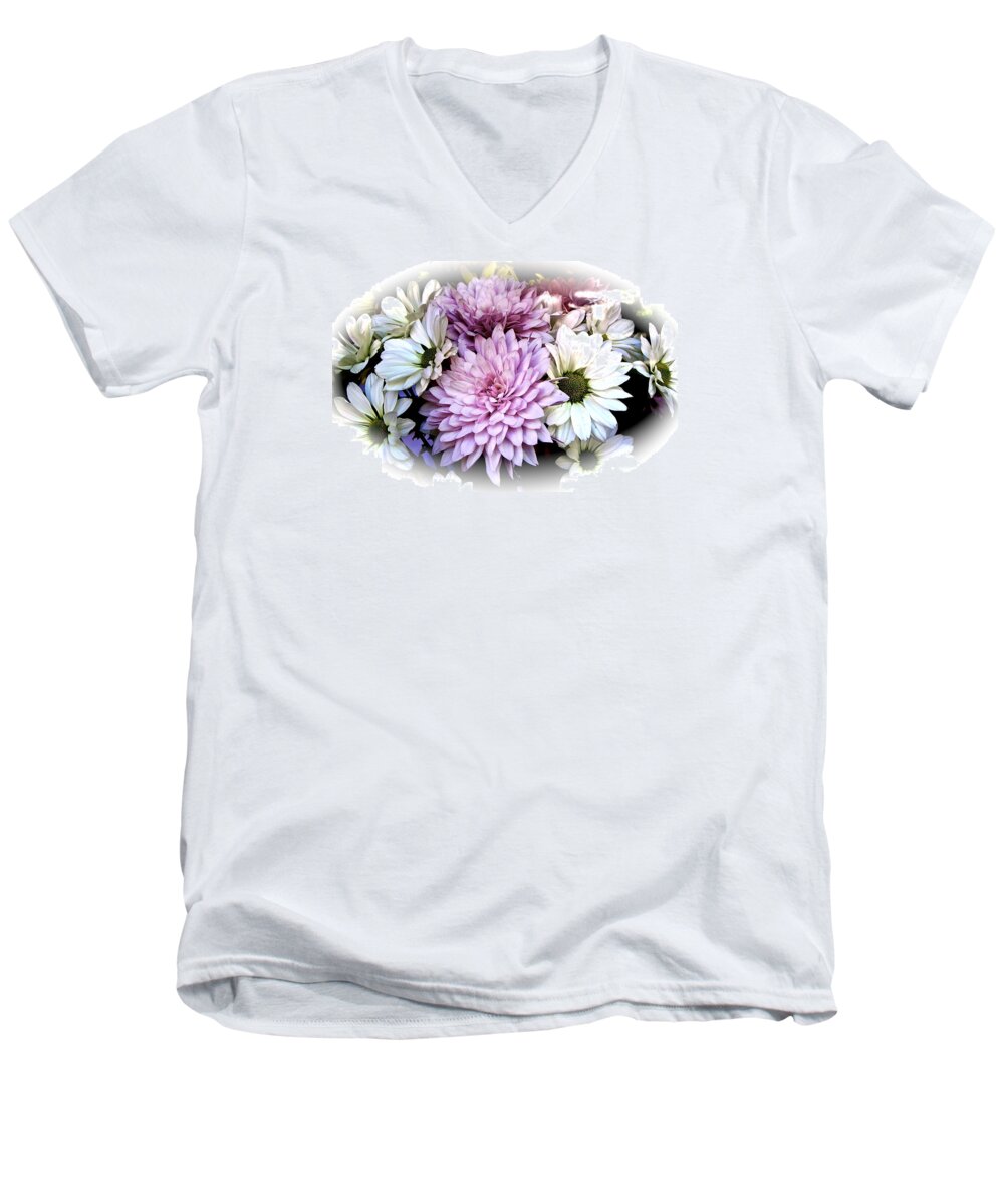 Floral Tributes Men's V-Neck T-Shirt featuring the photograph Heavenly Hosts by Ira Shander