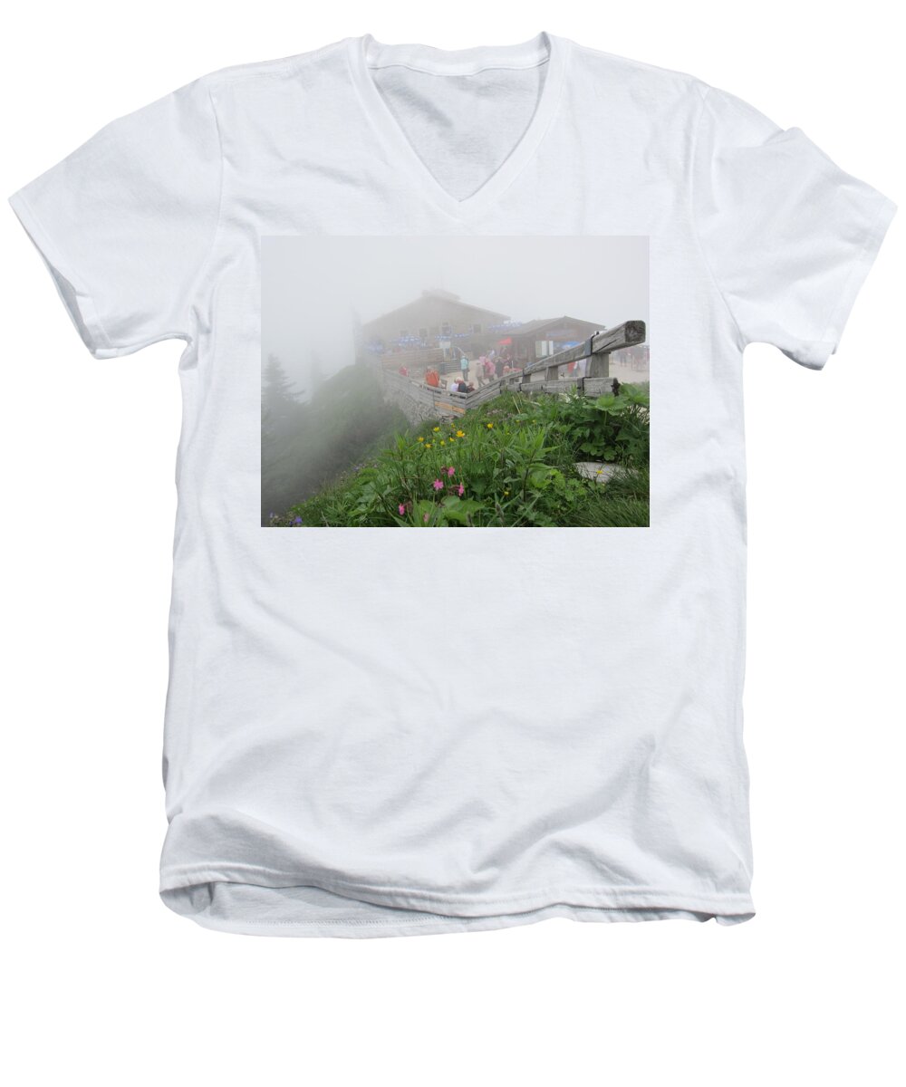 Mist Men's V-Neck T-Shirt featuring the photograph In the Mist by Pema Hou