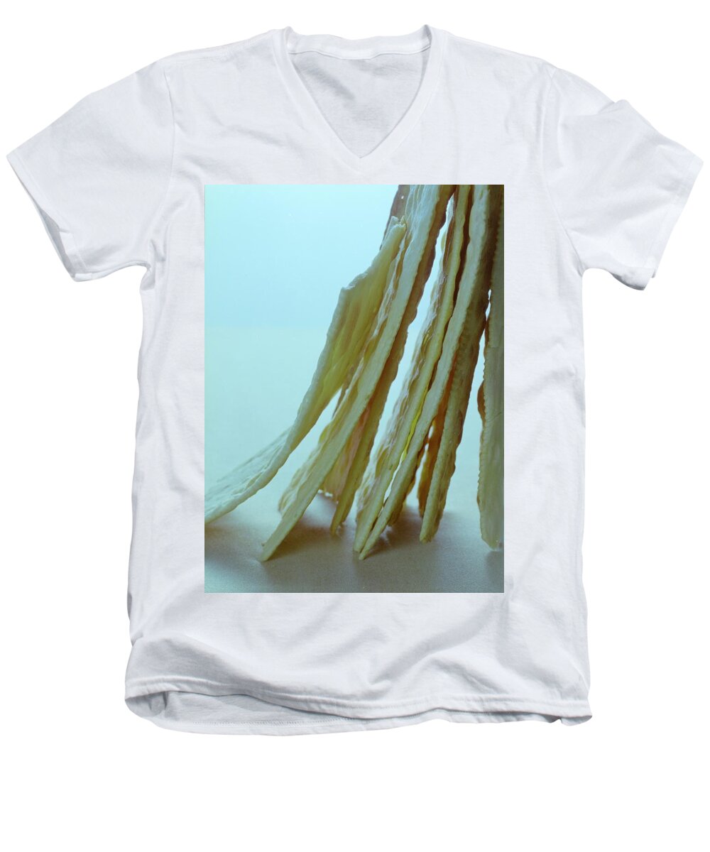 Baking Men's V-Neck T-Shirt featuring the photograph Italian Crackers by Romulo Yanes