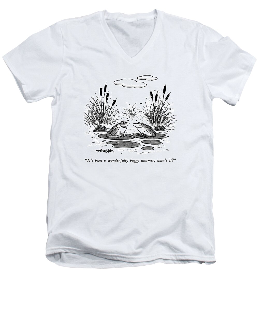 Nature Men's V-Neck T-Shirt featuring the photograph It's Been A Wonderfully Buggy Summer by Henry Martin