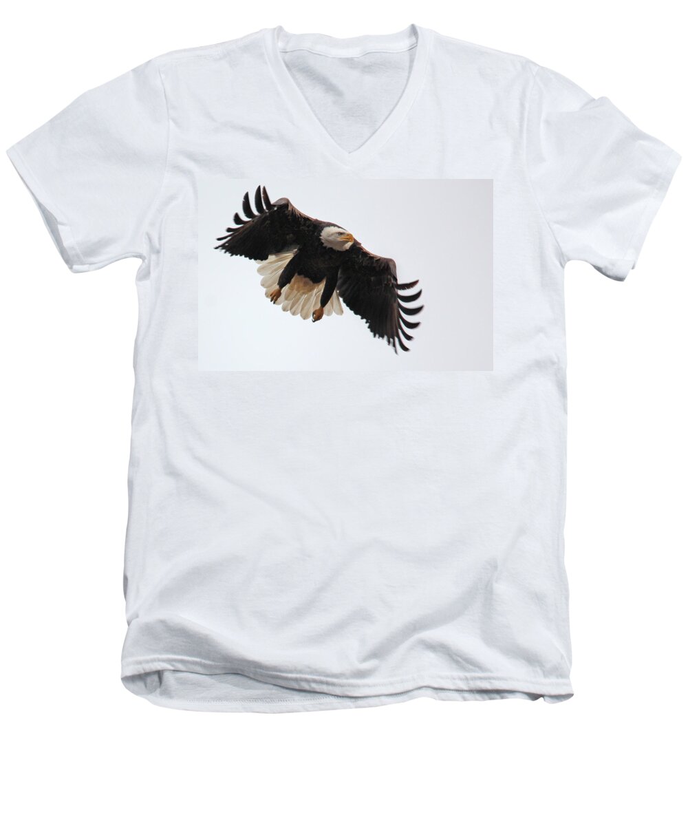  Men's V-Neck T-Shirt featuring the photograph Lift-off by Rob Blair