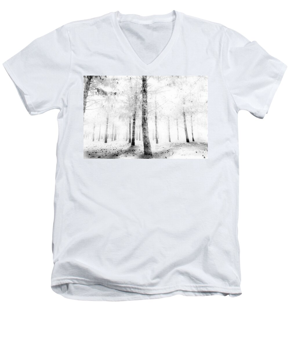 Forest Men's V-Neck T-Shirt featuring the photograph Outside Voice by Mark Ross