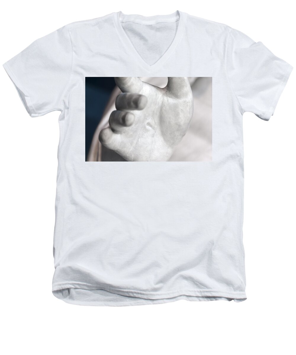 Jesus Christ Men's V-Neck T-Shirt featuring the painting Pierced by Greg Collins