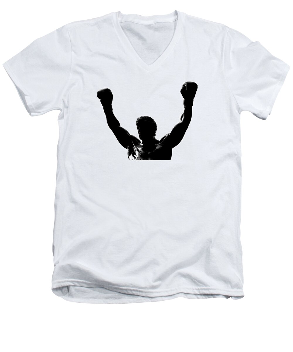 Rocky Men's V-Neck T-Shirt featuring the photograph Rocky by Benjamin Yeager