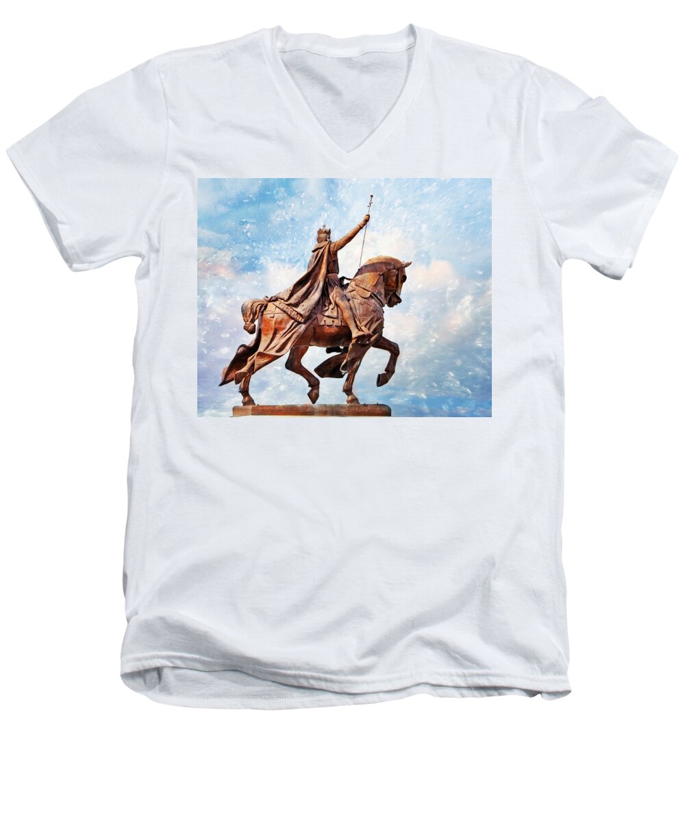 St. Louis Men's V-Neck T-Shirt featuring the photograph St. Louis 3 by Marty Koch